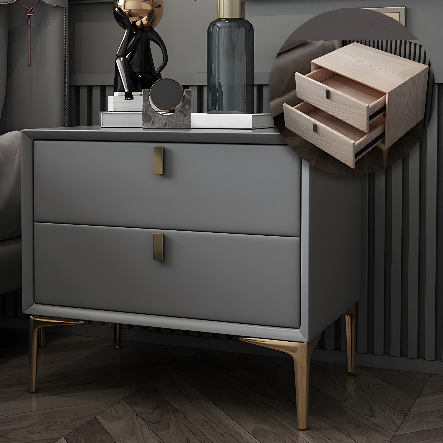 Modern Wood Nightstand | Ormau - image 7