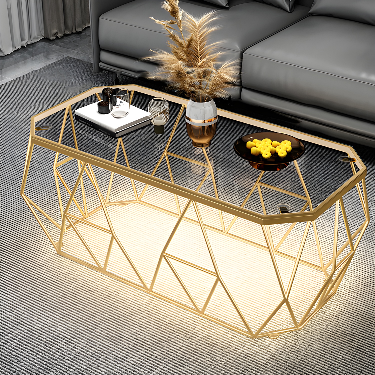 Octagon Glass Coffee Table | Ormau - image 3