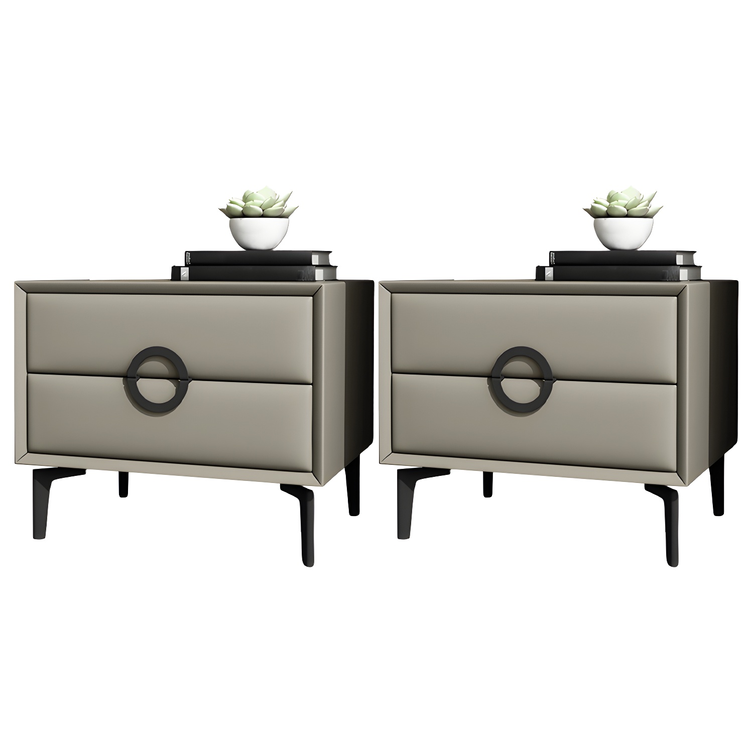 Glam Nightstand with Drawers | Ormau - image 43