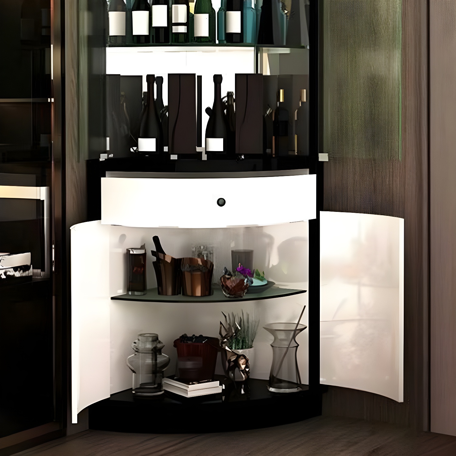 Circular Corner Accent Cabinet | Ormau - image 6