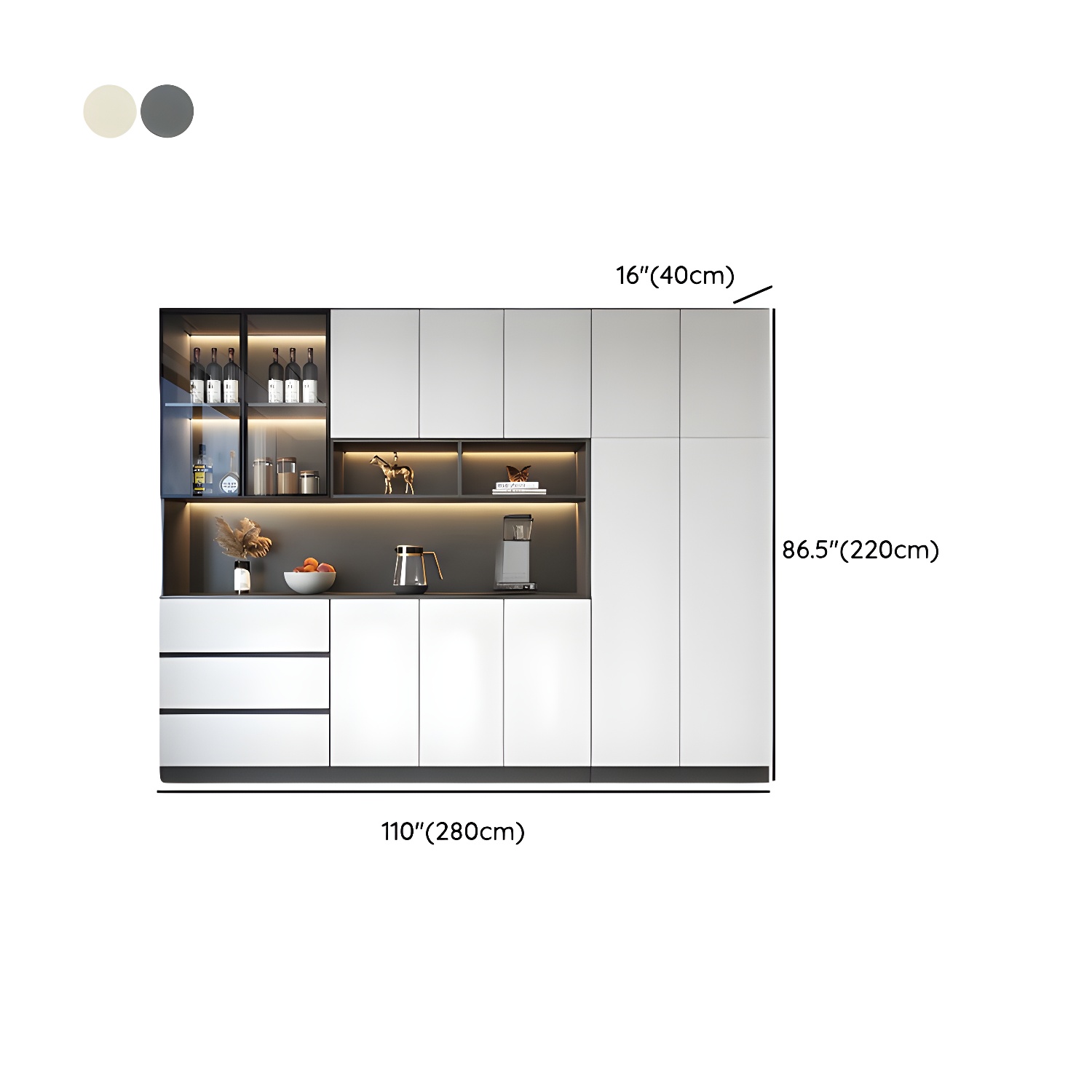 Modern Sideboard with Lighting | Ormau - image 34