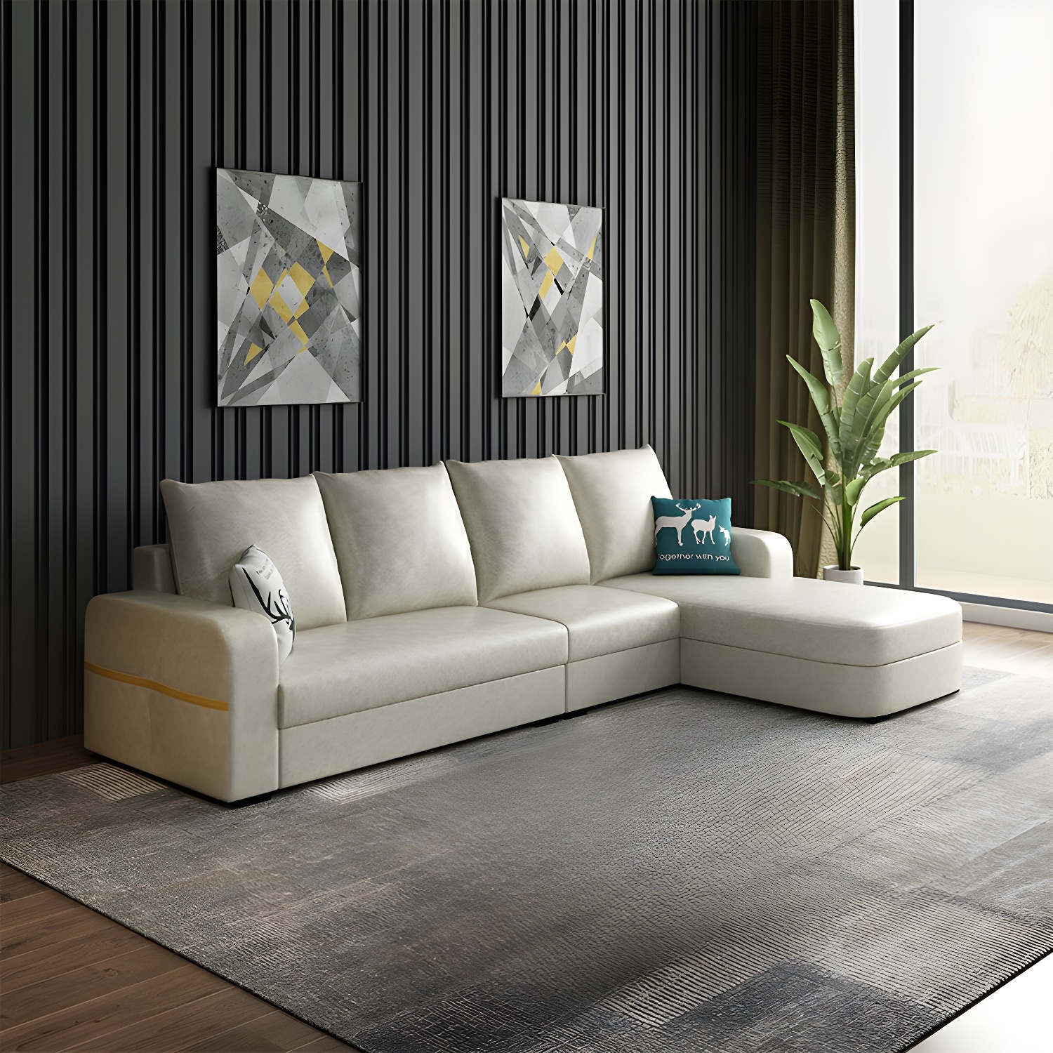 Modern L-Shape Sectional | Ormau - image 11