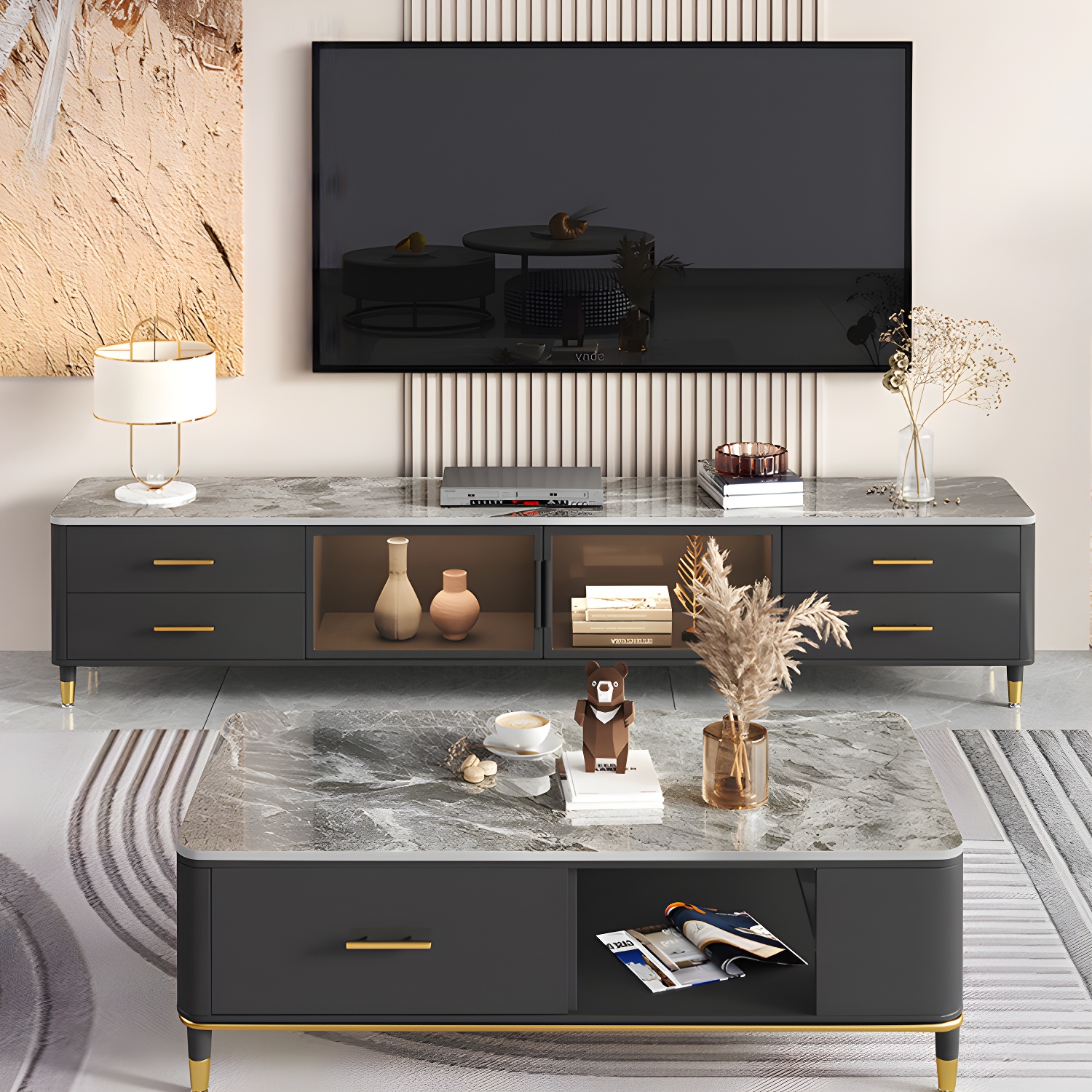 Stone Top Media Console | Ormau - image 4
