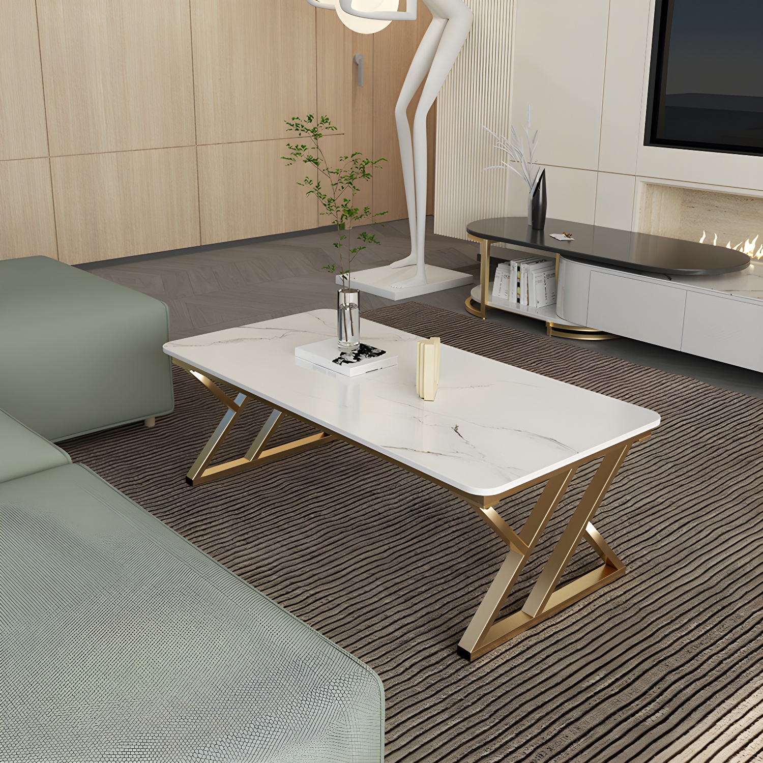 Stone & Iron Coffee Table | Ormau - image 5