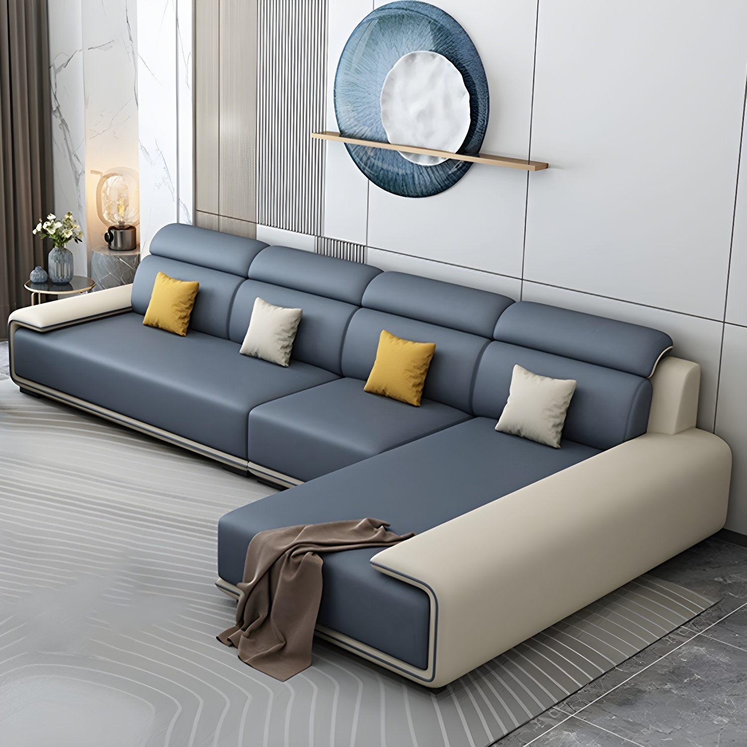 Modern L-Shape Sectional | Ormau - image 9