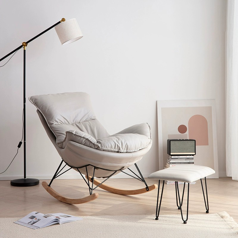 Upholstered Rocking Chair & Ottoman | Ormau - image 5