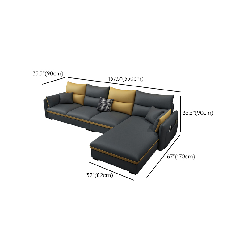 Modern Gray Sectional Sofa | Ormau - image 21