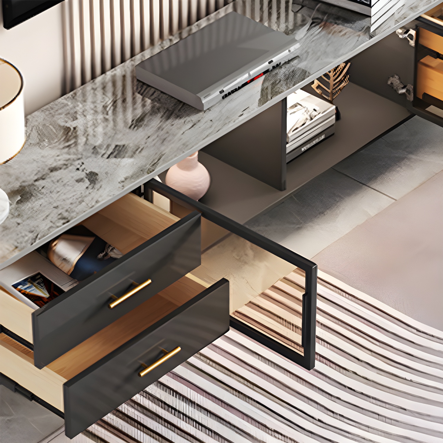 Stone Top Media Console | Ormau - image 9