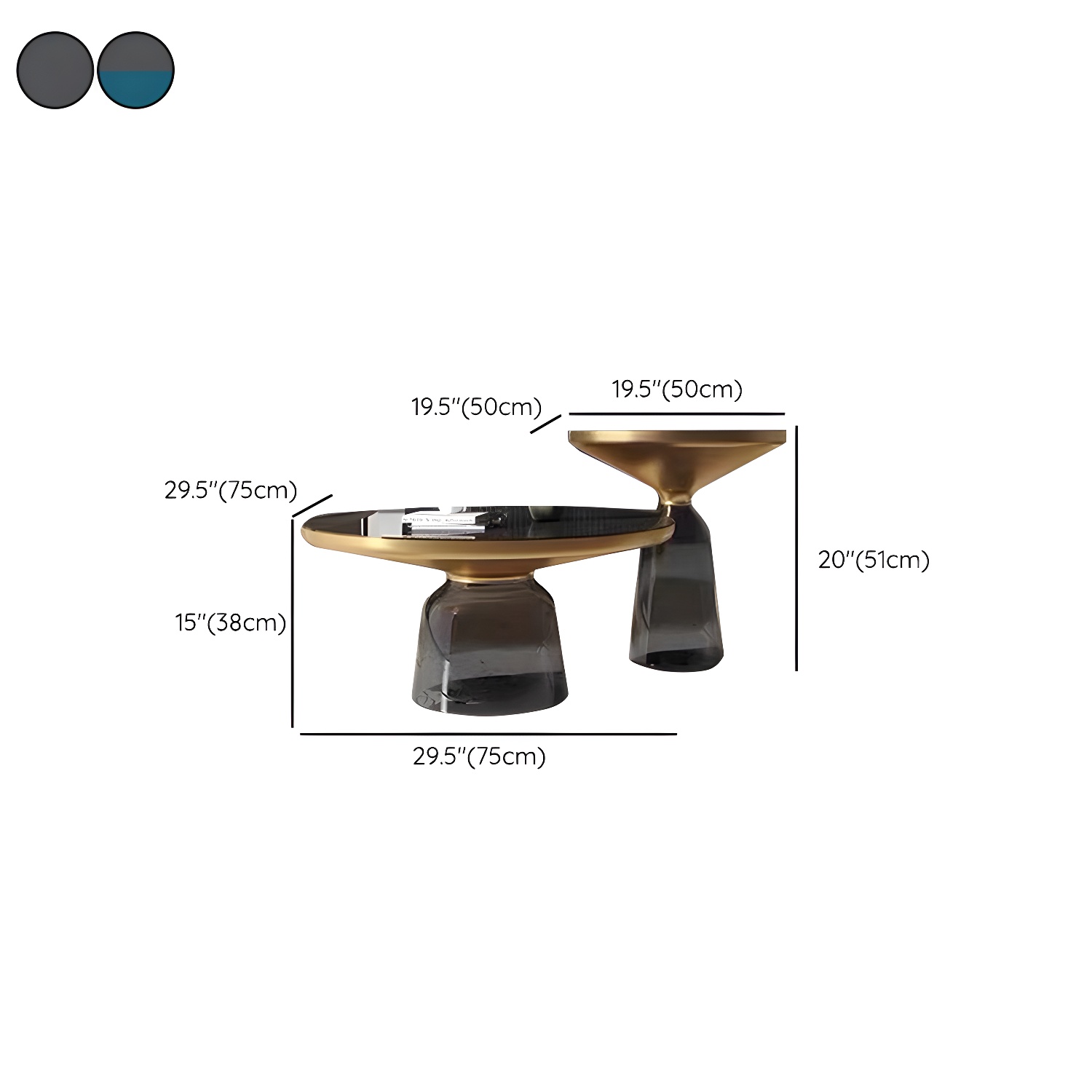 Glass Pedestal Coffee Table | Ormau - image 18