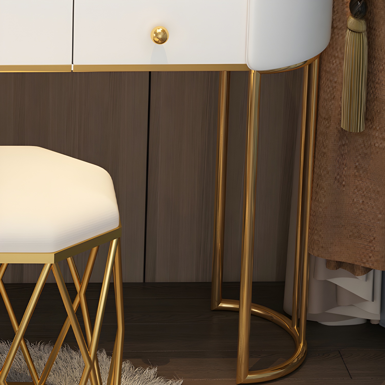 Metallic Lighted Vanity | Ormau - image 10