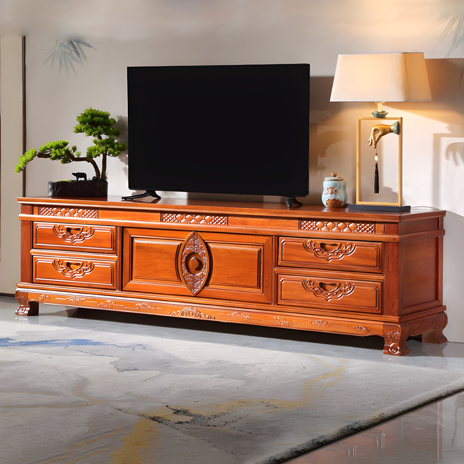 Classical Wood TV Stand | Ormau - image 2