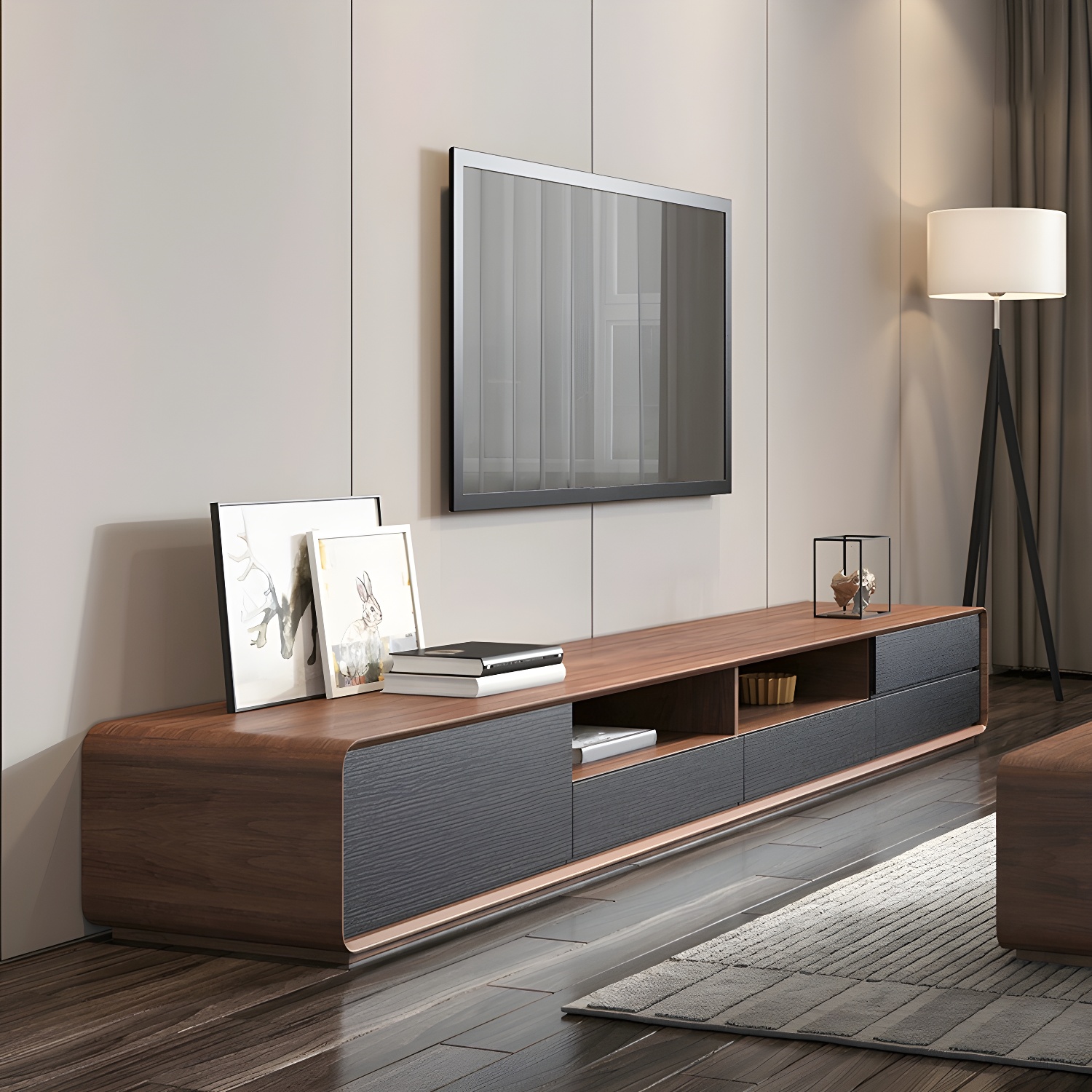 Scandinavian Wood TV Stand | Ormau - image 1