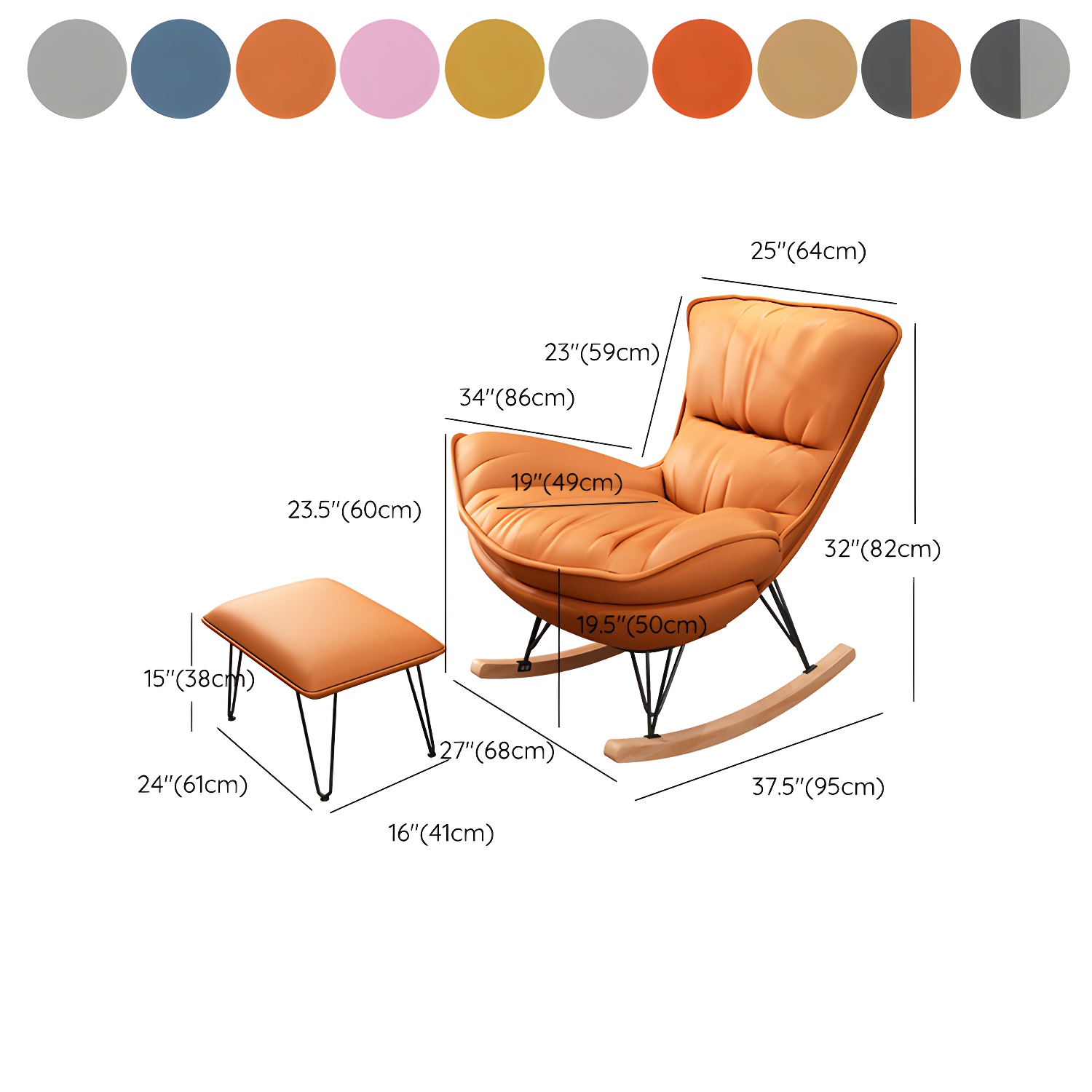 Glam Rocker & Ottoman | Ormau - image 16
