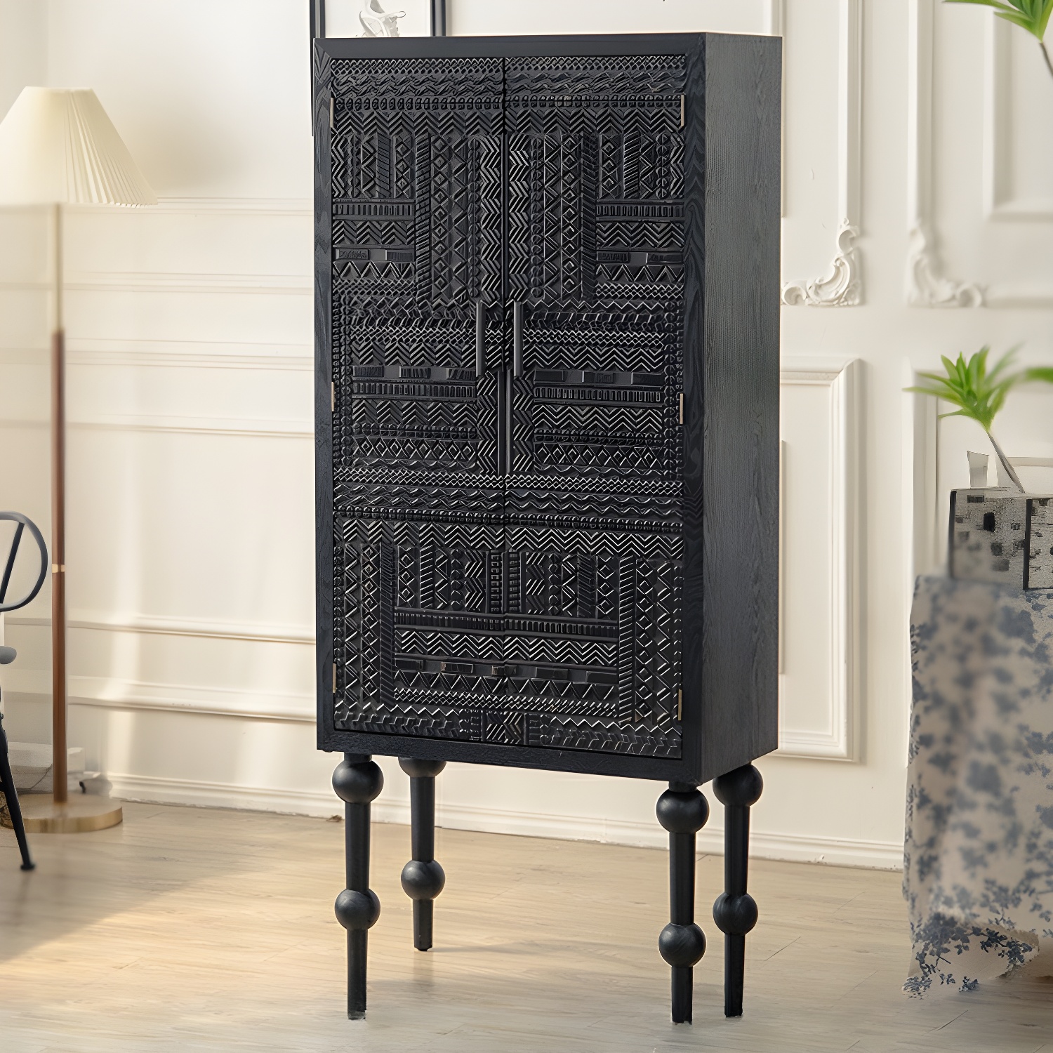 Scored Wood Console Cabinet | Ormau - image 18