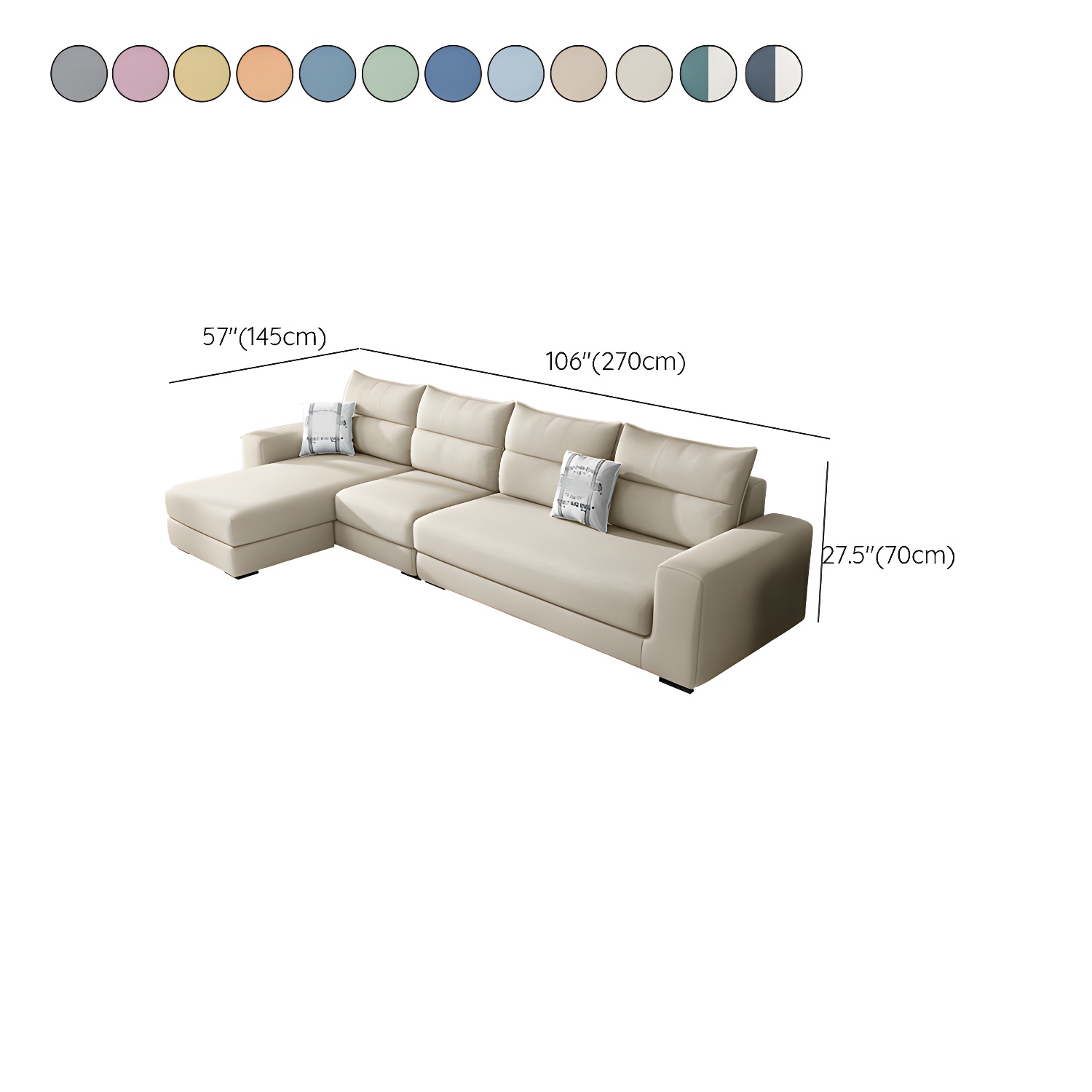 Modern L-Shape Sectional | Ormau - image 21