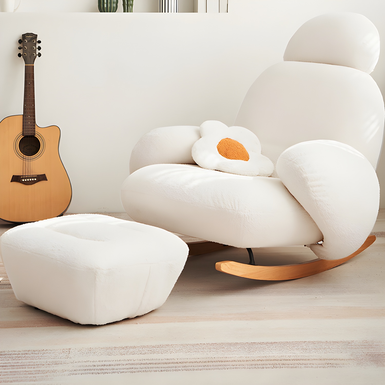 Upholstered Rocking Accent Chair | Ormau - image 9