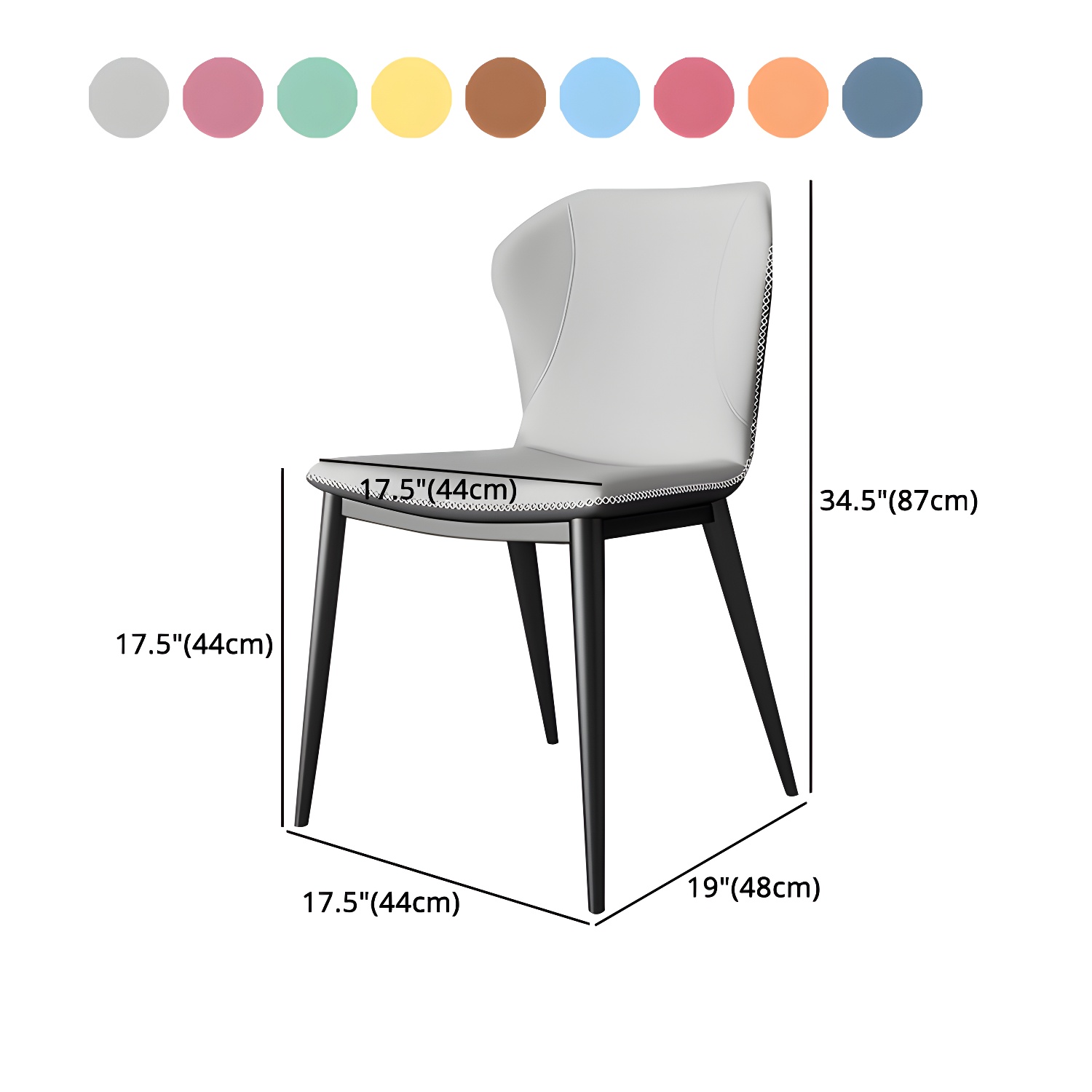 Wingback Leather Dining Chair | Ormau - image 18