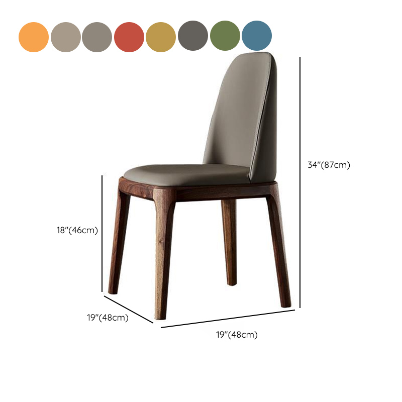 Leather & Wood Dining Chair | Ormau - image 17