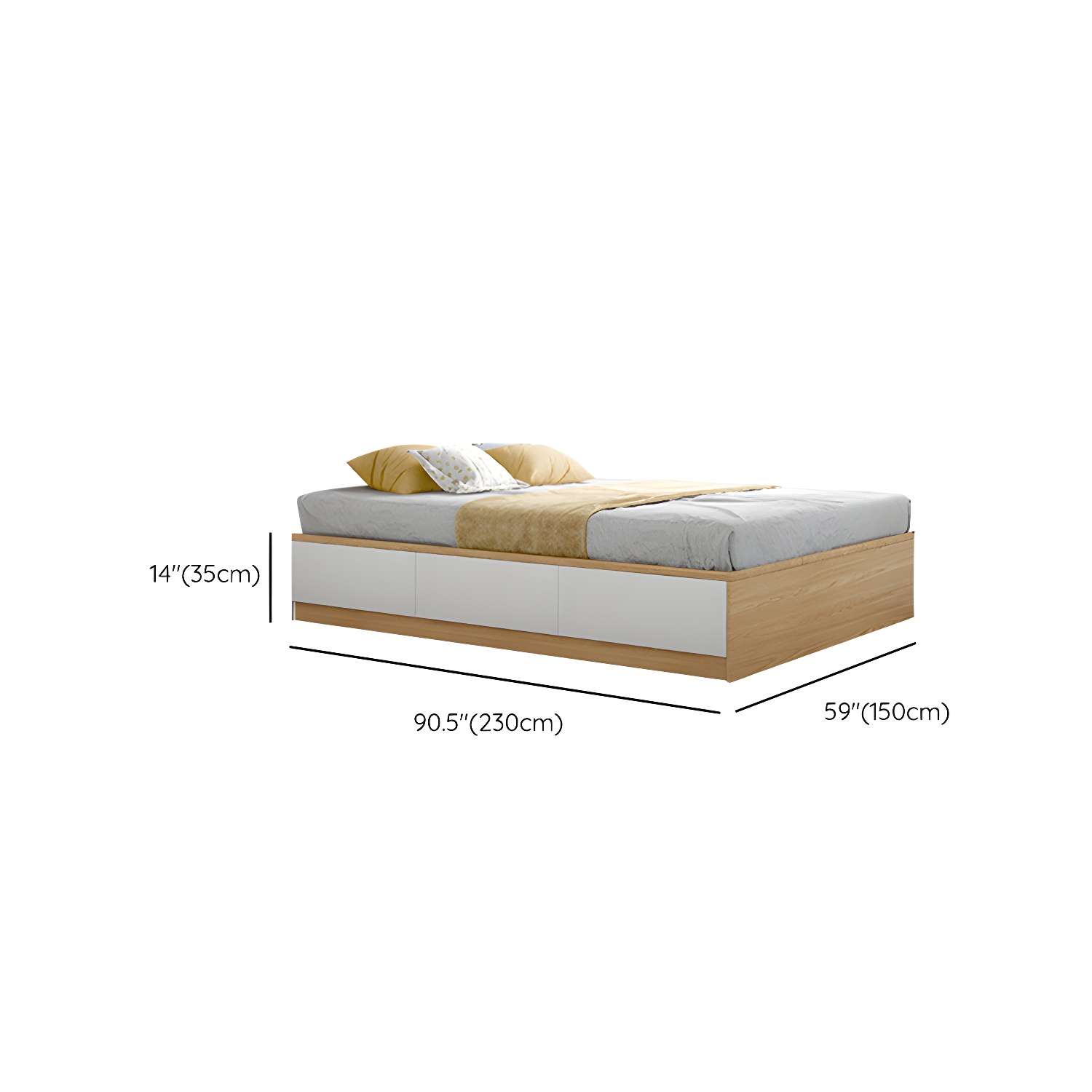 Wood Platform Bed Frame | Ormau - image 14