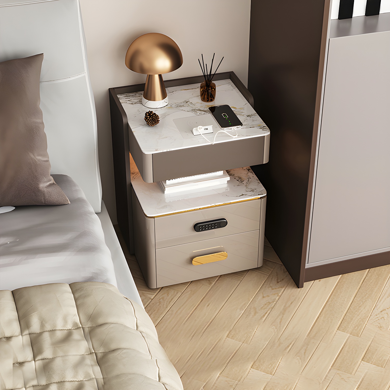 USB Charging Nightstand | Ormau - image 5