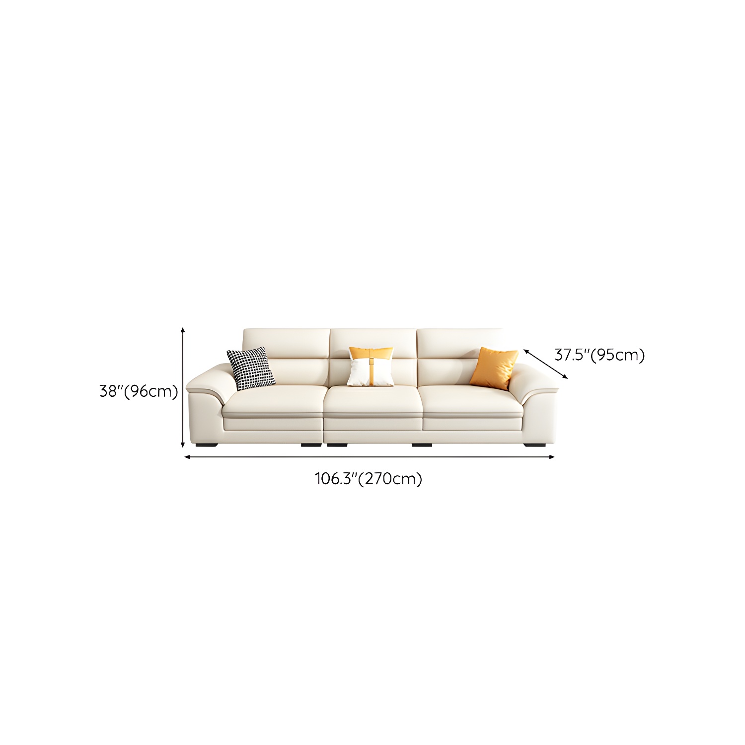 Modern Beige Sectional Sofa | Ormau - image 17