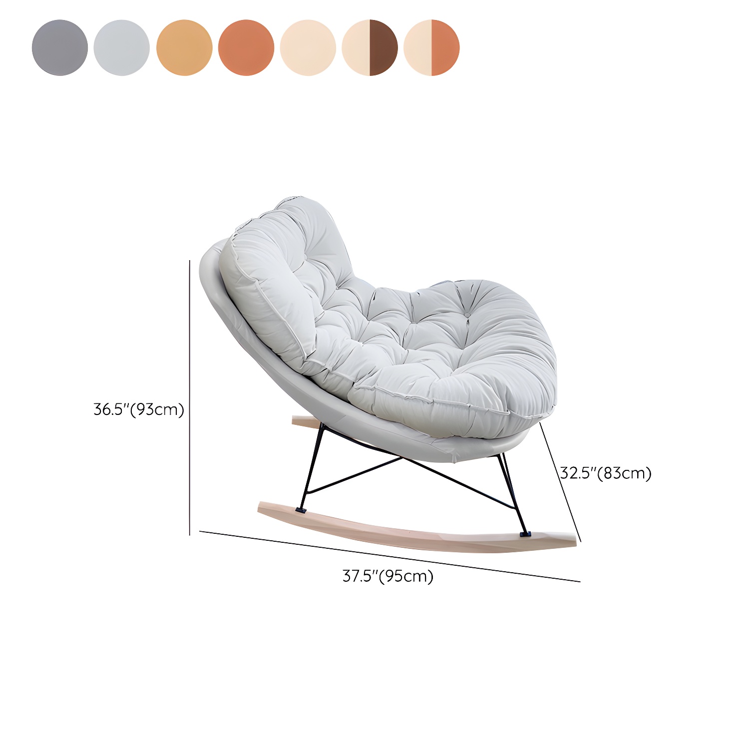 Tufted Rocking Chair | Ormau - image 20