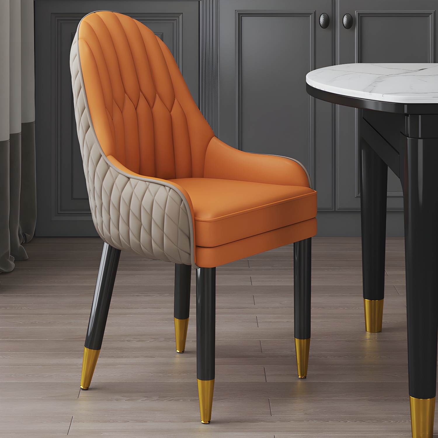 Upholstered Parsons Dining Chair | Ormau - image 7