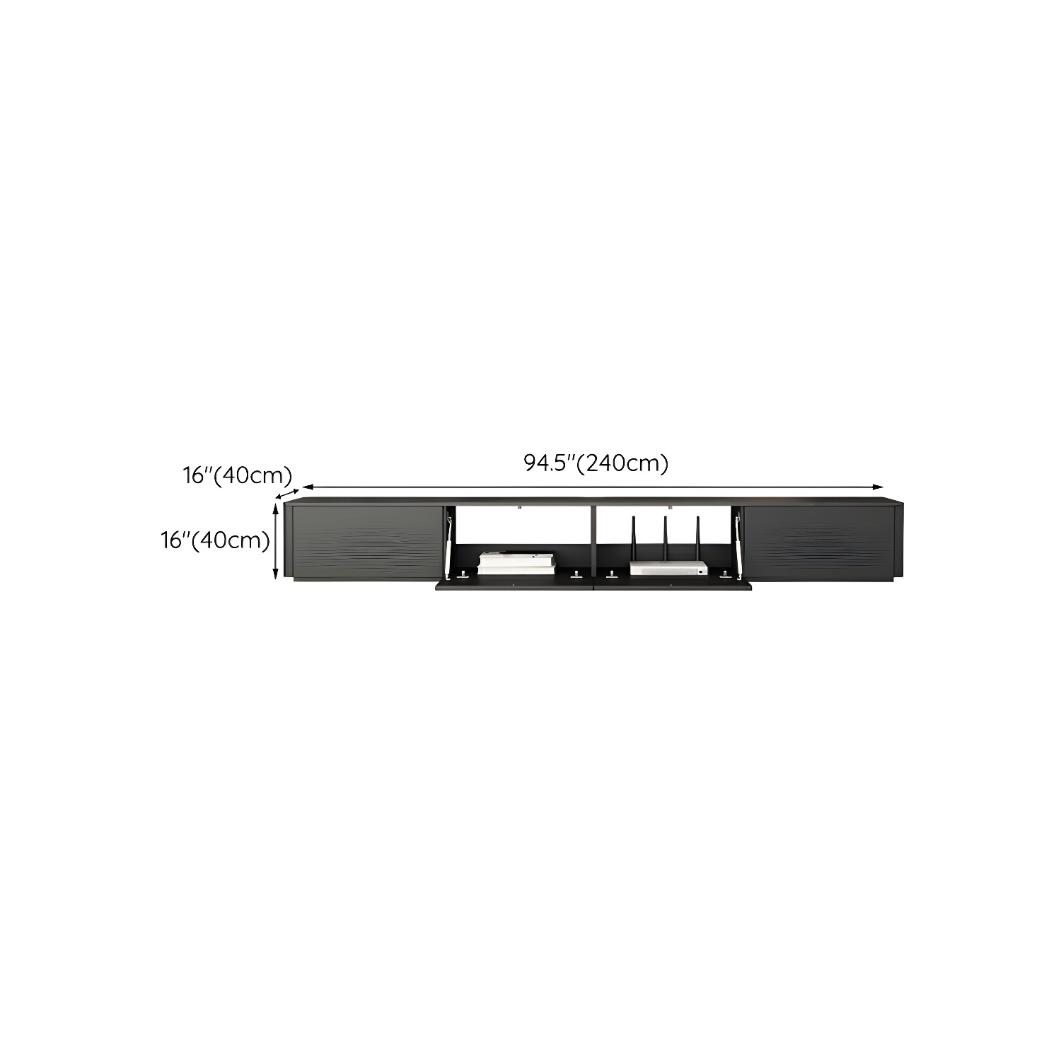 Noir Low Profile TV Stand | Ormau - image 18