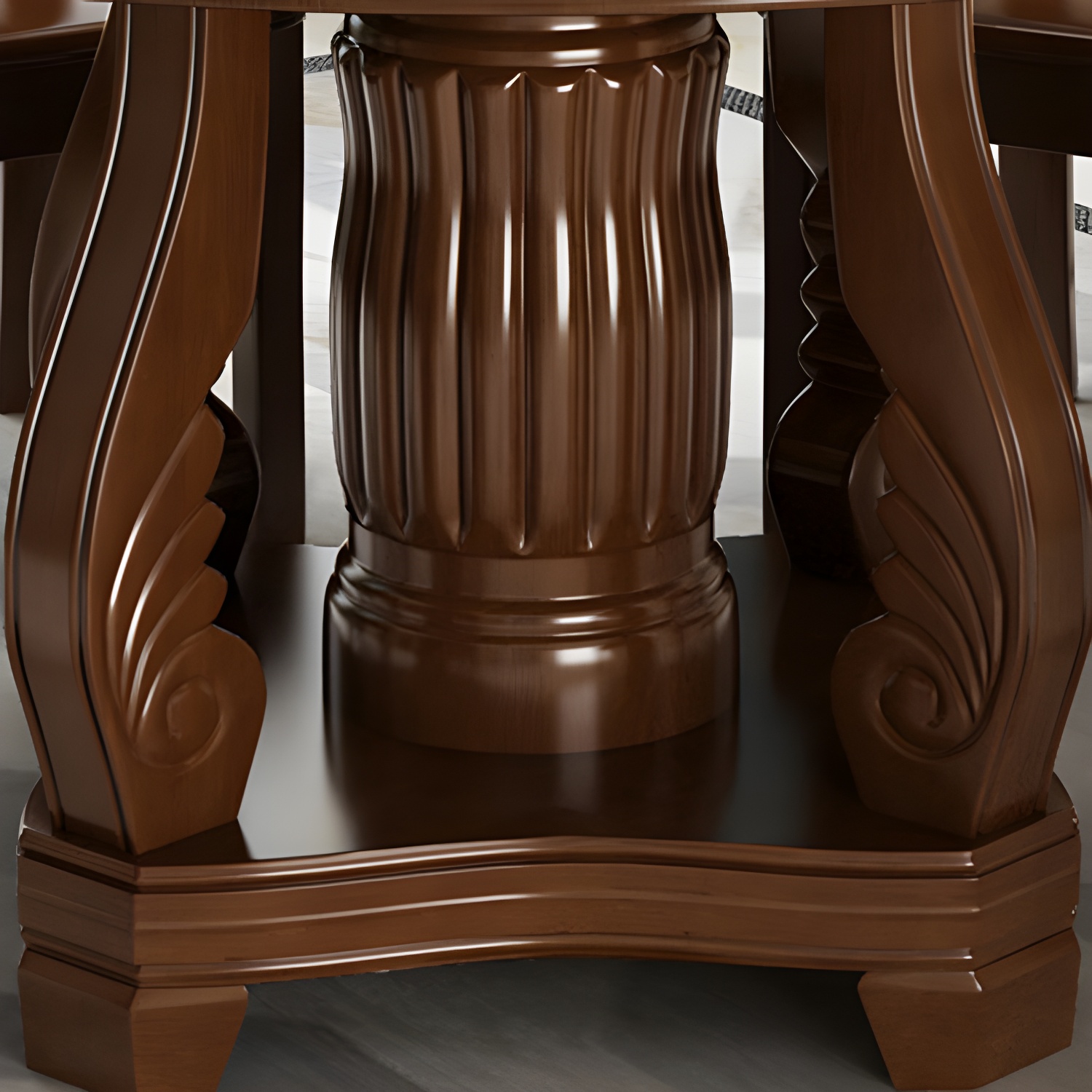 Turntable Pedestal Dining Table | Ormau - image 7