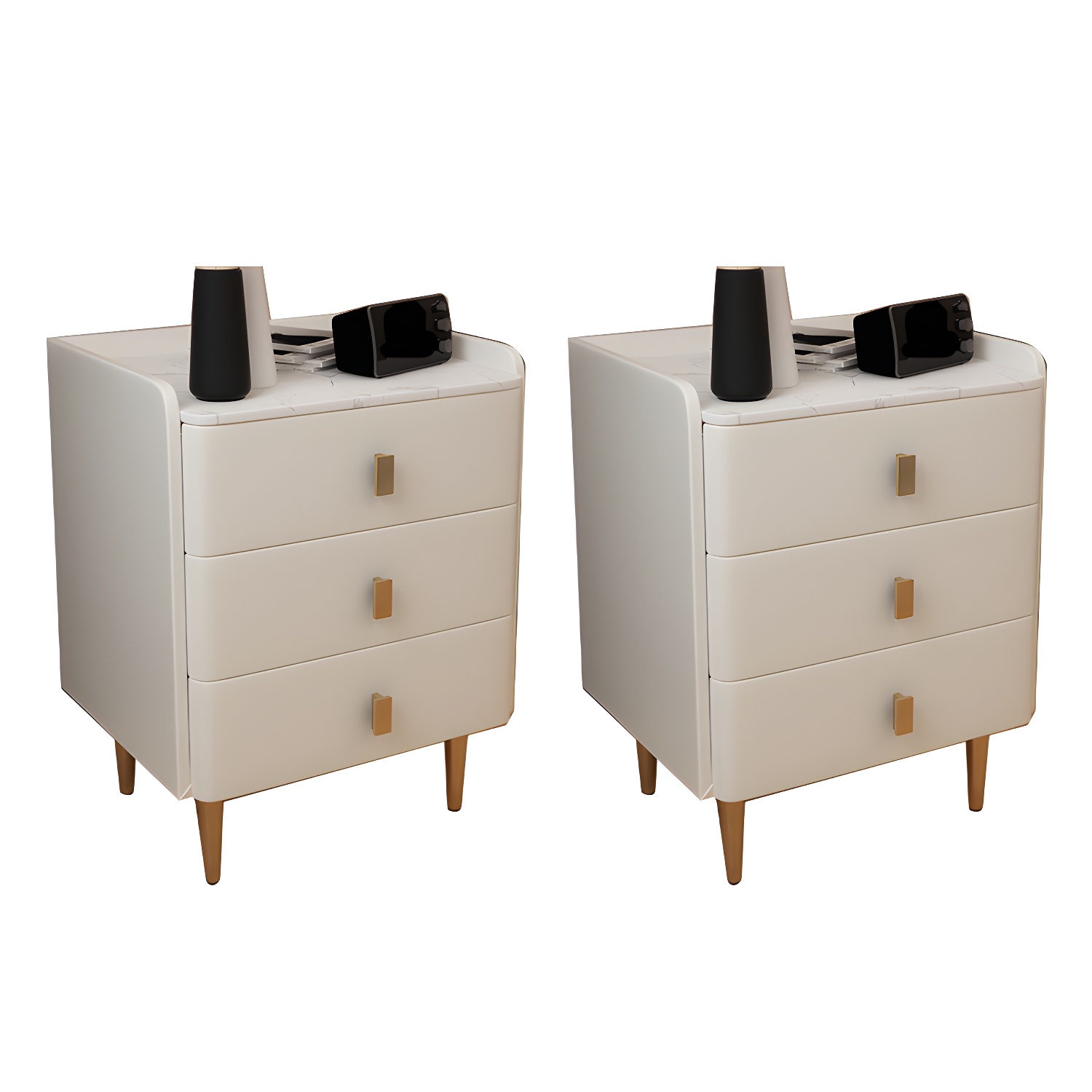 Glam Accent Table Nightstand | Ormau - image 28