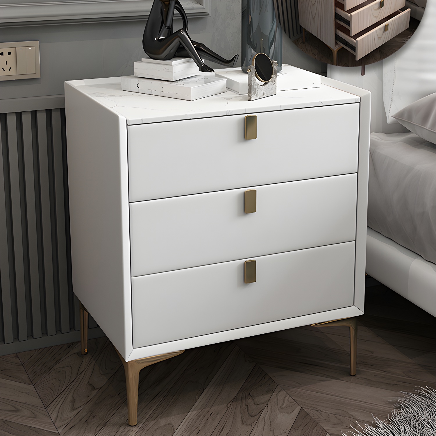 Modern Ash Nightstand | Ormau - image 24