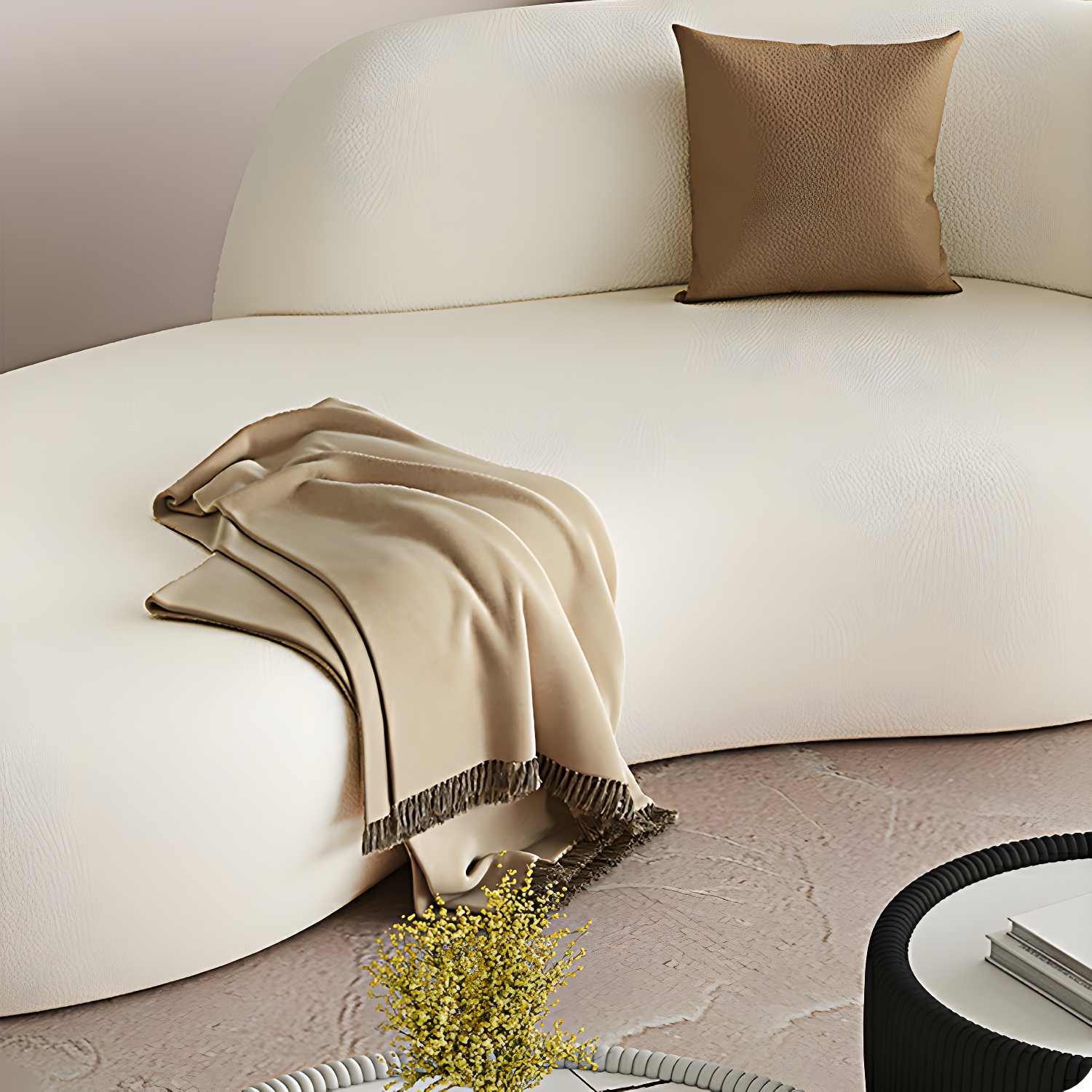 Scandinavian White Sofa | Ormau - image 7