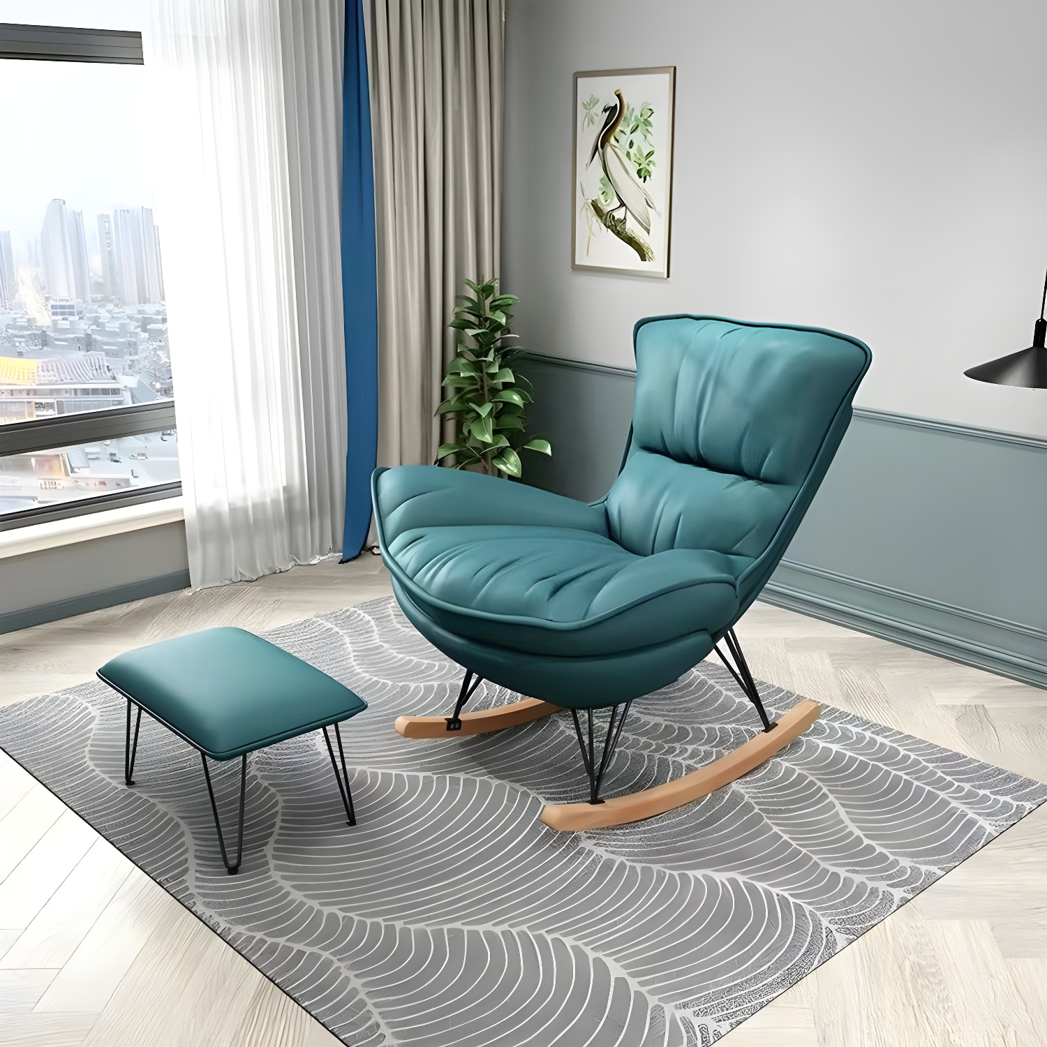 Glider Rocker & Ottoman Set | Ormau - image 4