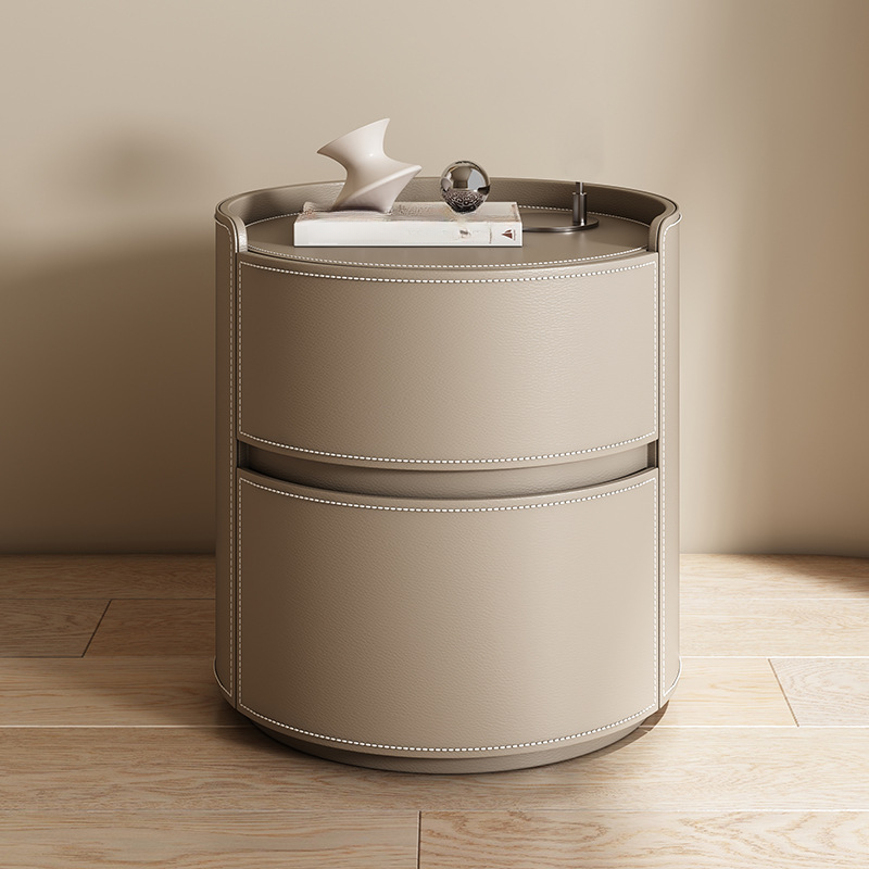 Modern Leather Nightstand | Ormau - image 17