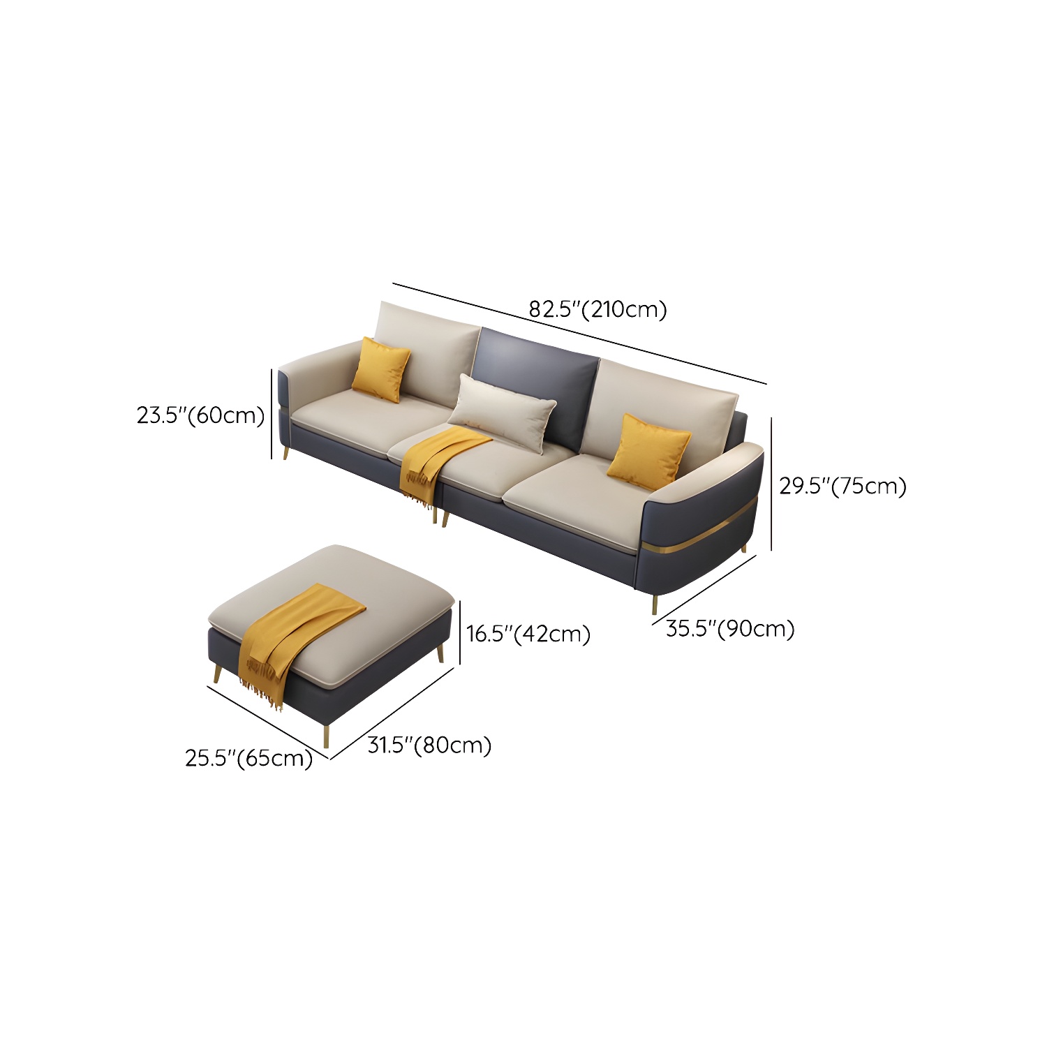 Glam Sectional Sofa | Ormau - image 22