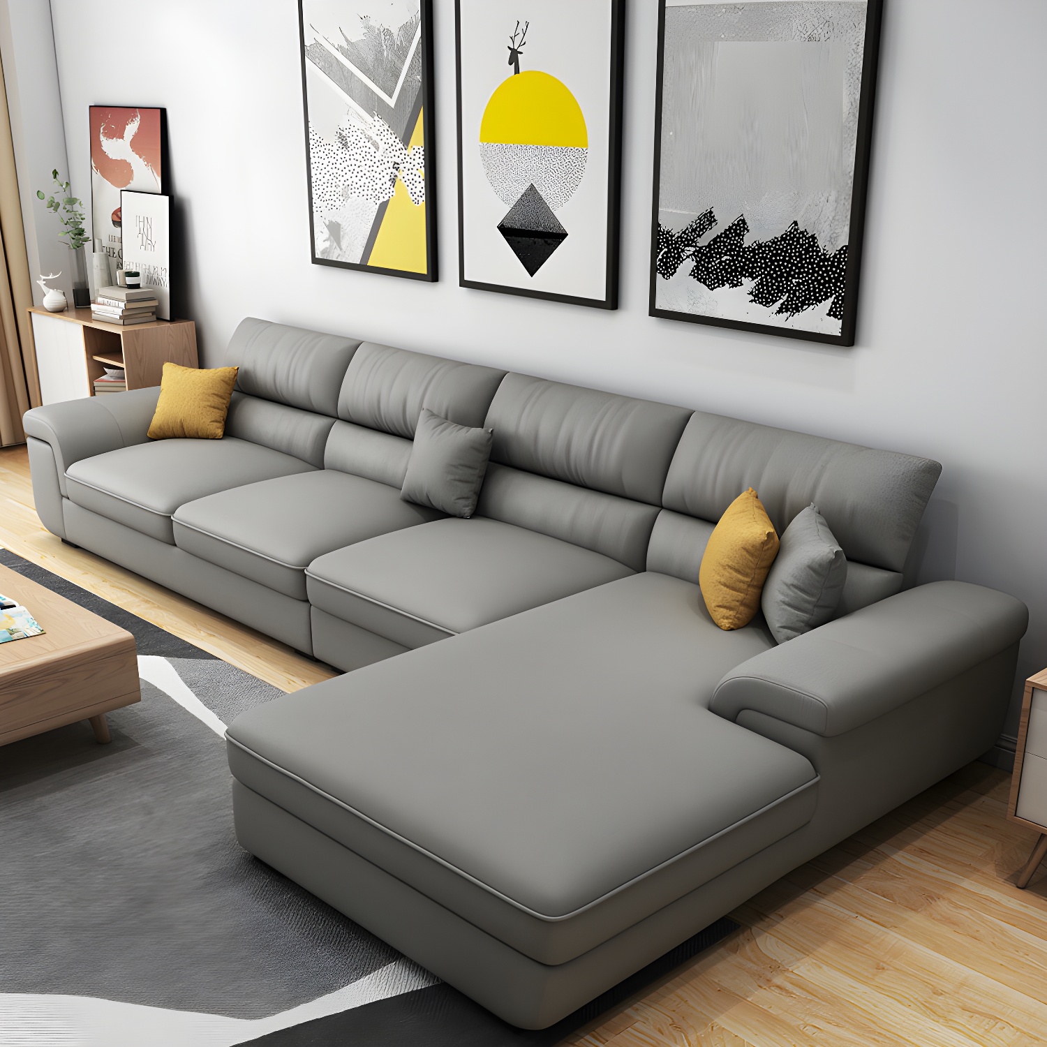 Modern Pillow Top Sectional Sofa | Ormau - image 6