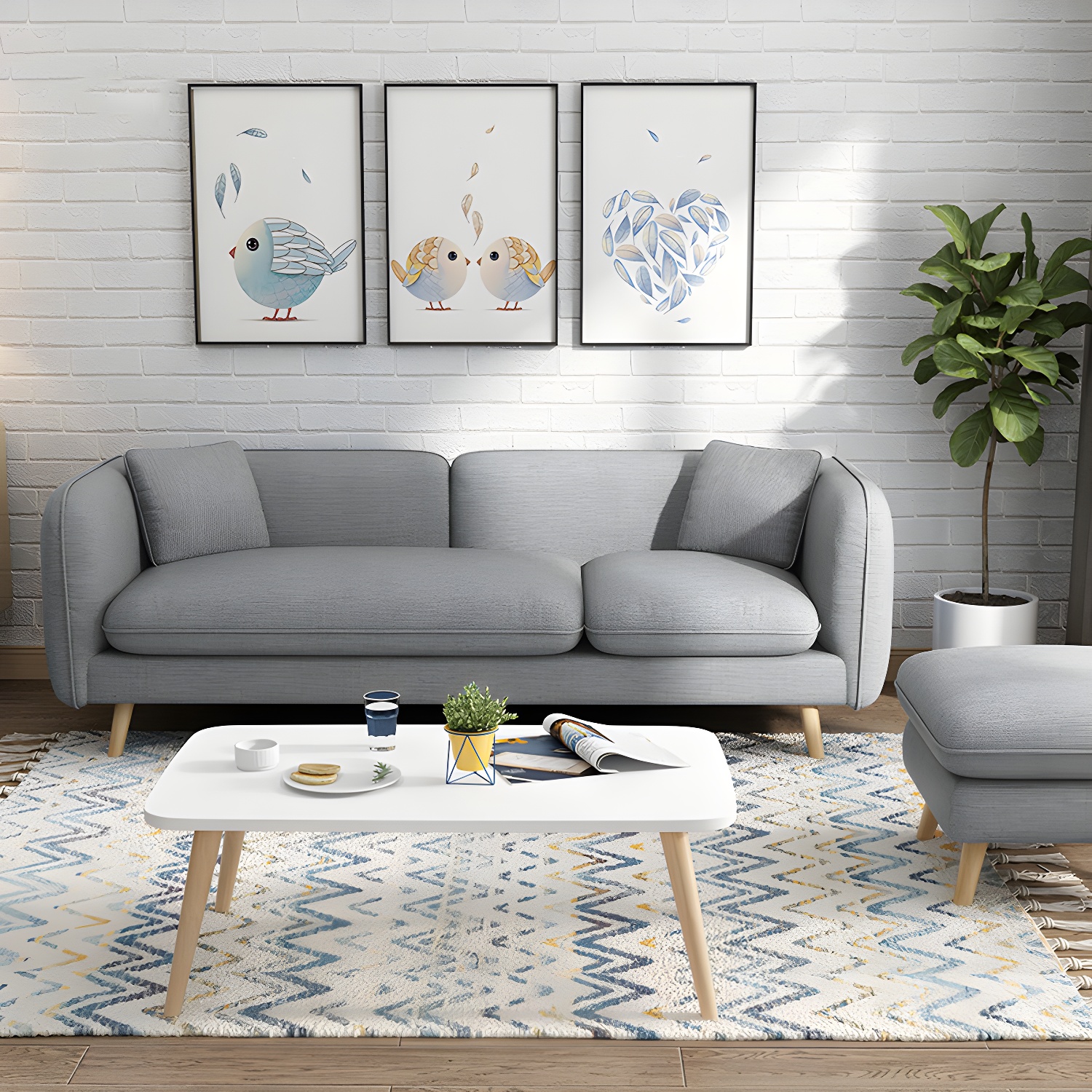 Linen Tuxedo Sofa | Ormau - image 6