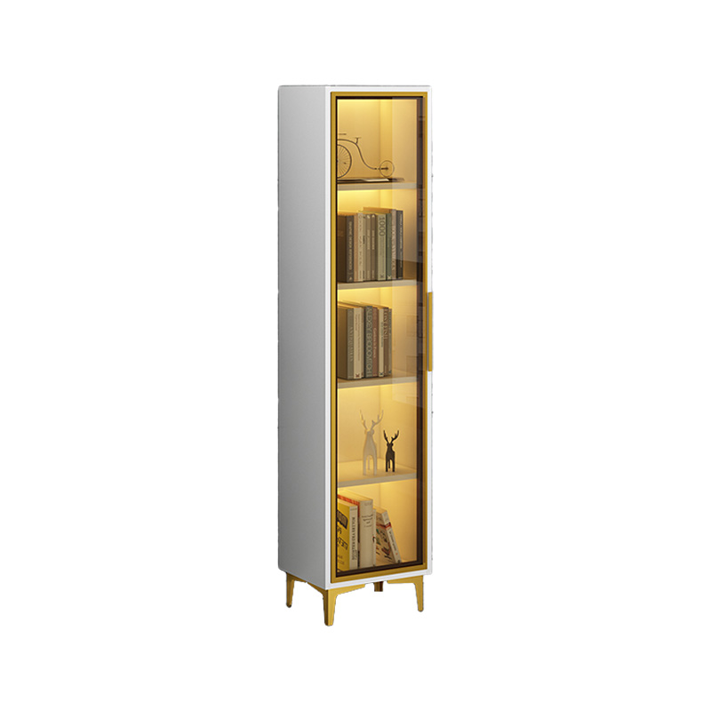 Glam Glass Accent Cabinet with Lighting | Ormau - image 31