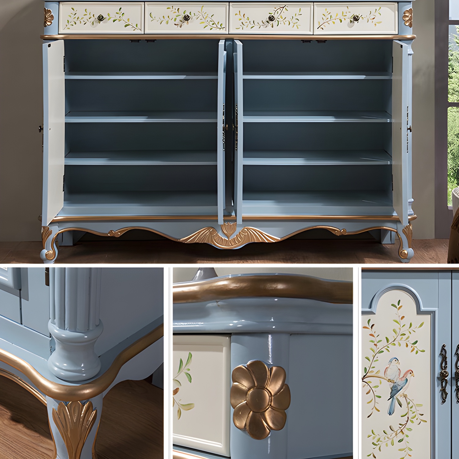 Glam Wood Sideboard | Ormau - image 11