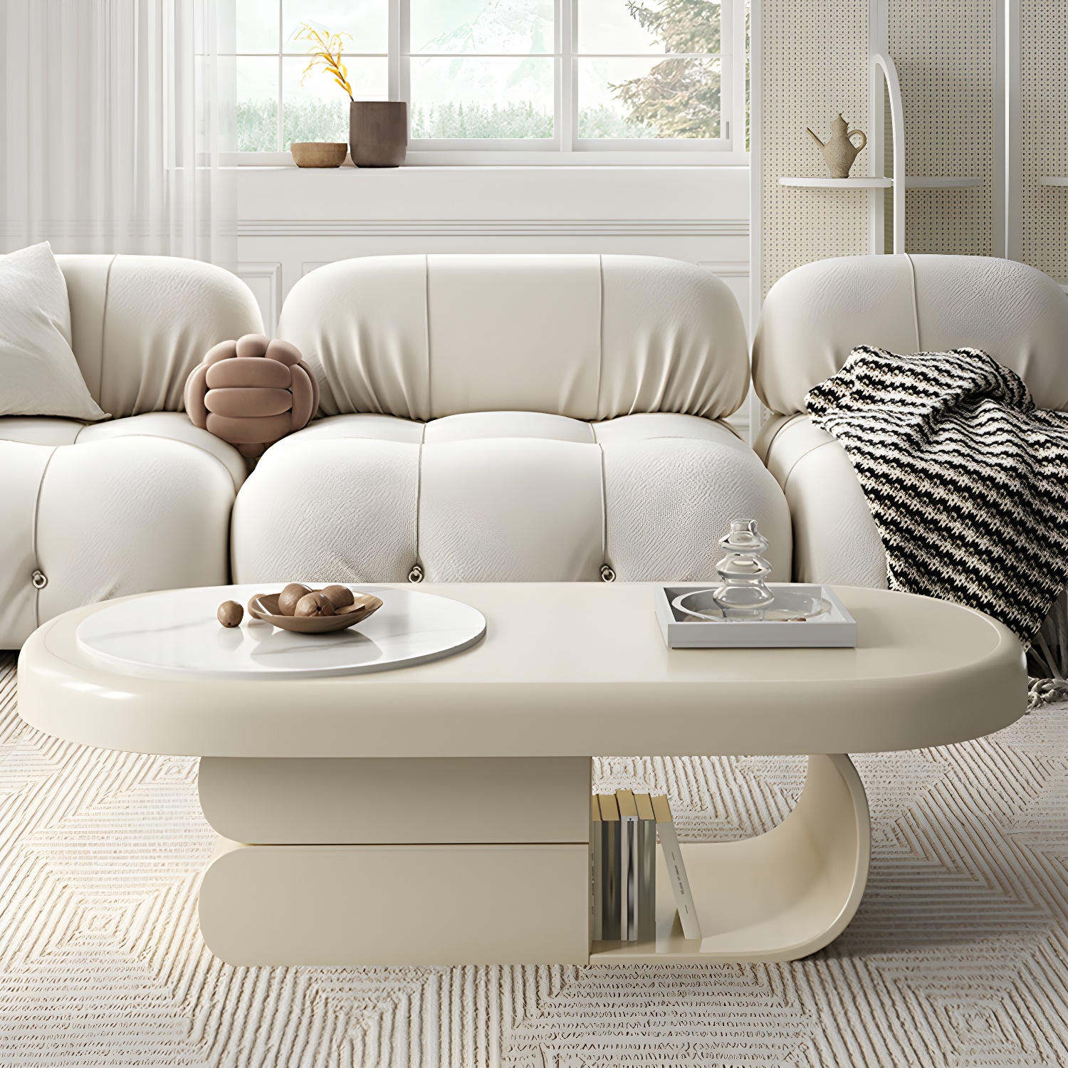 Modern Oval Coffee Table | Ormau - image 5