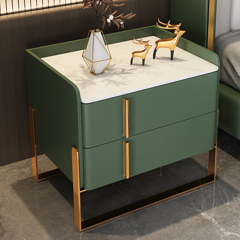 Drawer Nightstand with Stone Top | Ormau - image 6