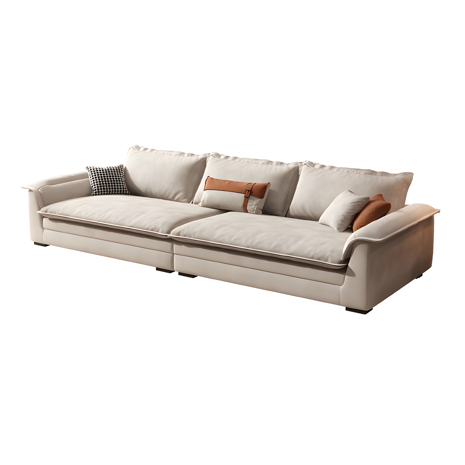 Contemporary Style Wood Frame Pillow Top Arm Sofa For Living Room - image 30
