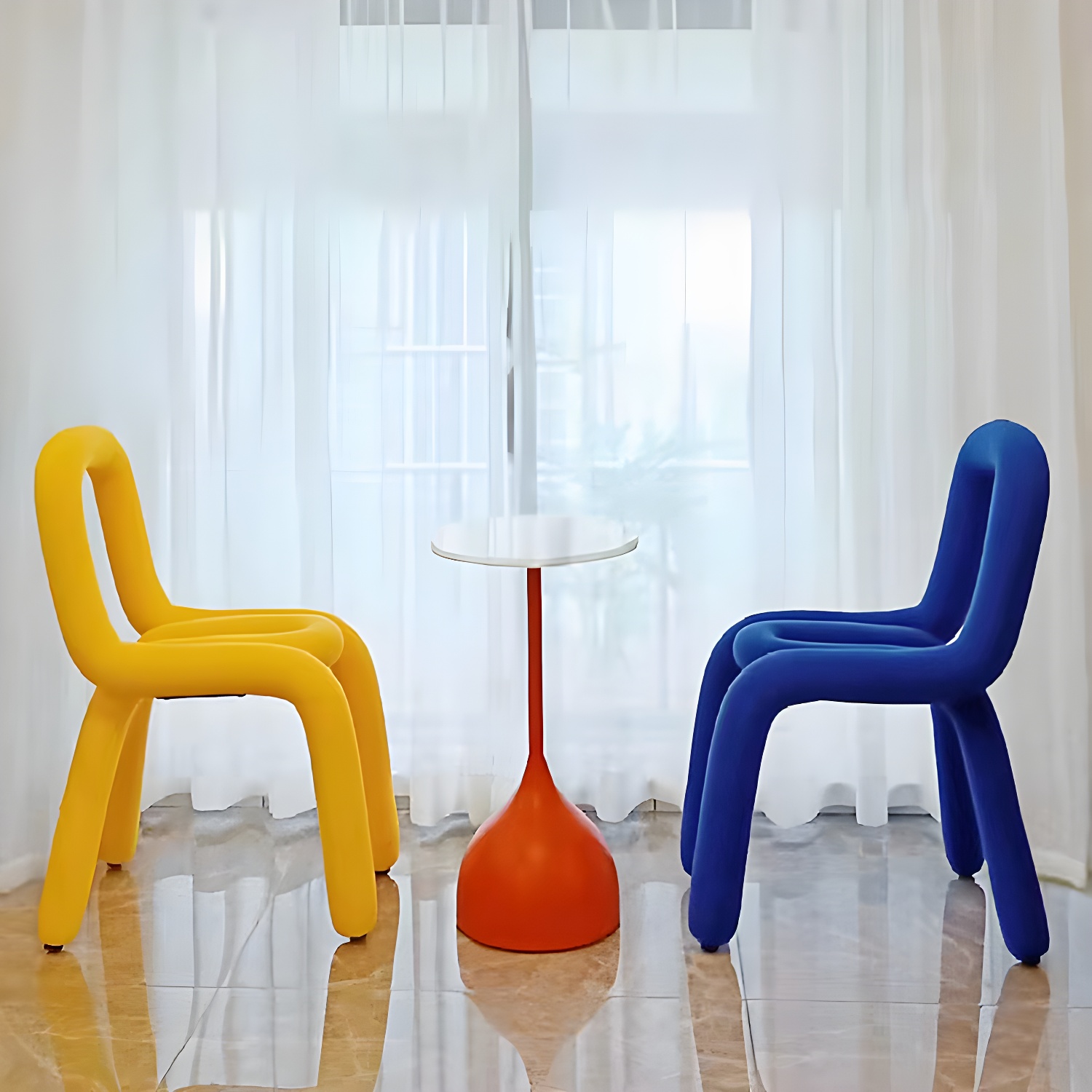 Velvet Open-Back Dining Chair | Ormau - image 12
