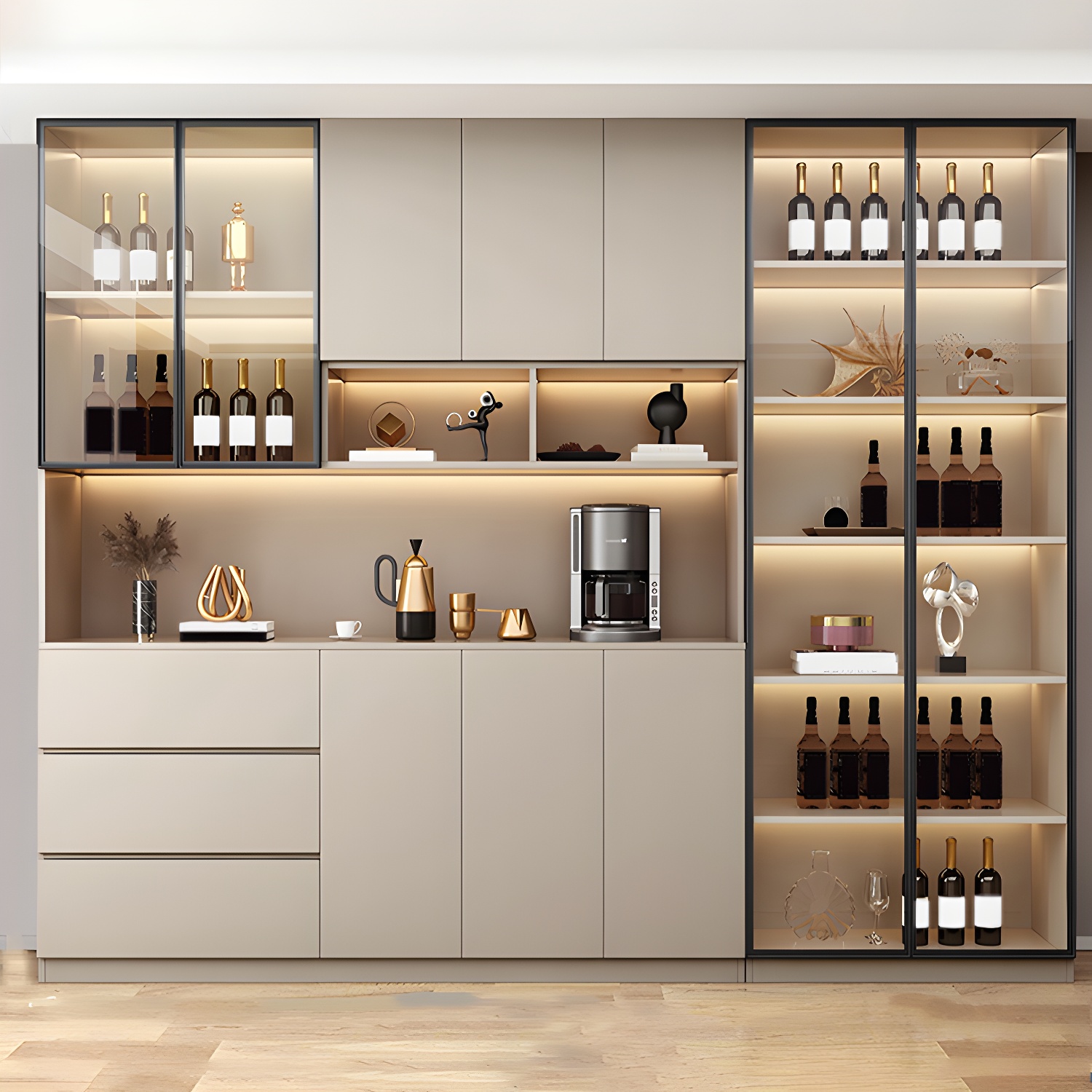 Modern Glass Door Cabinet | Ormau - image 37