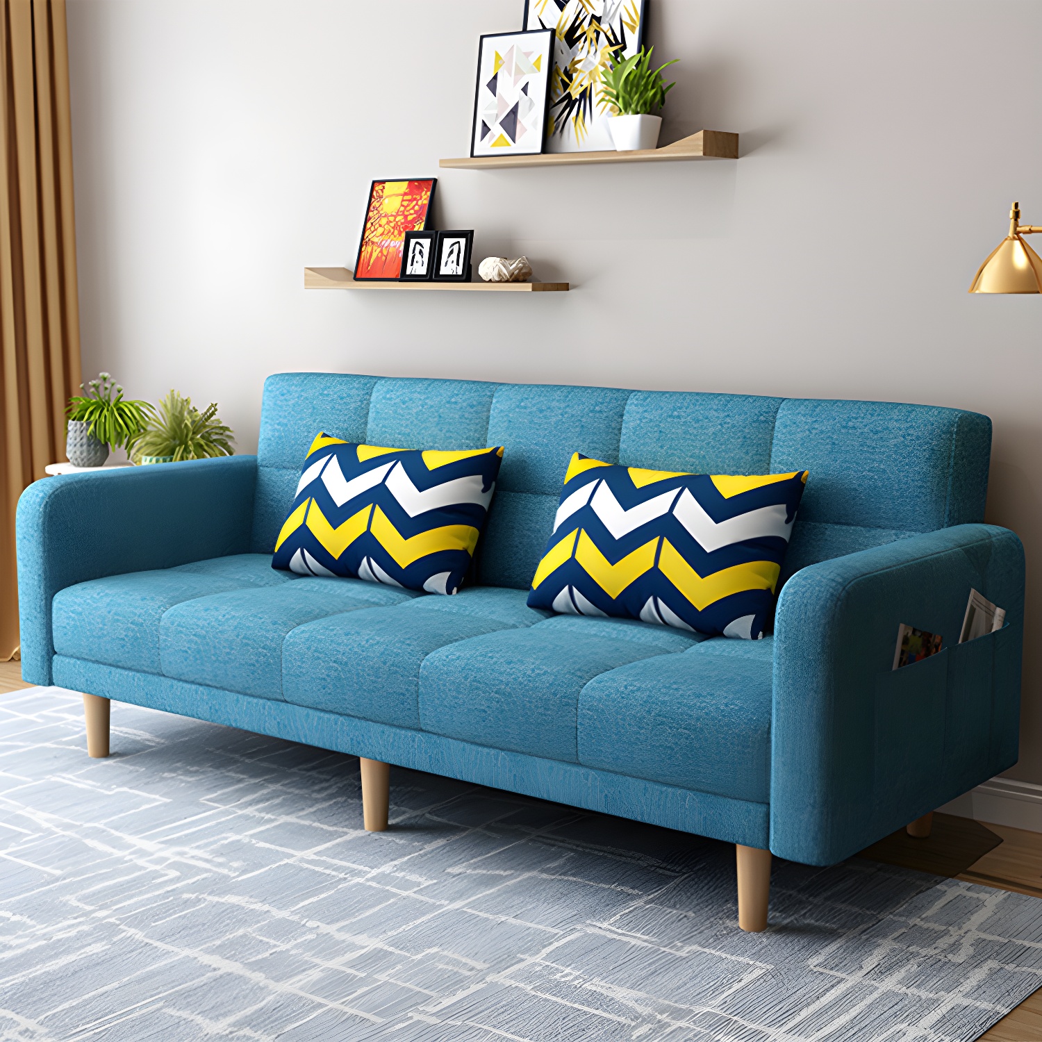 Modern Tufted Sleeper Sofa | Ormau - image 1
