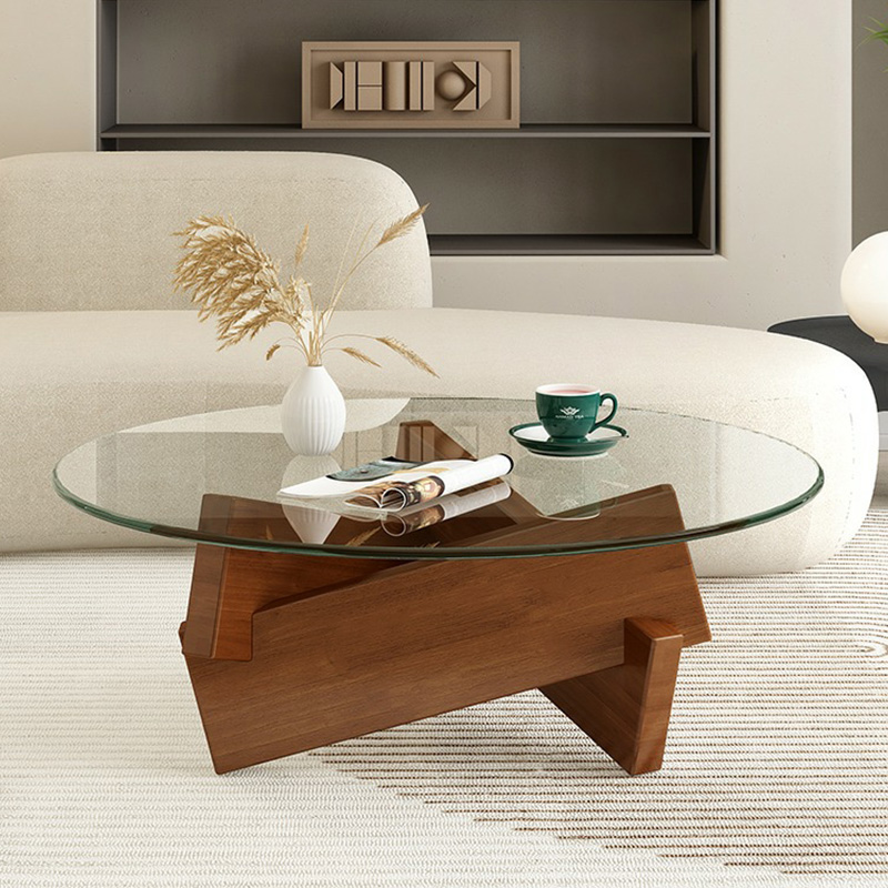 Glass & Wood Coffee Table | Ormau - image 5