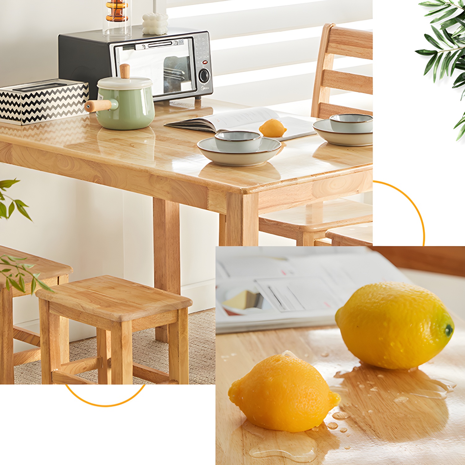 Natural Oak Dining Table | Ormau - image 8