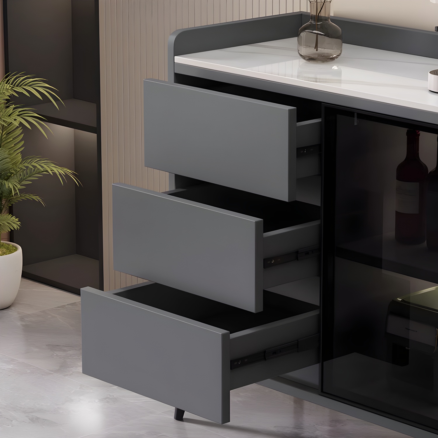 Modern Stone Top Credenza | Ormau - image 15