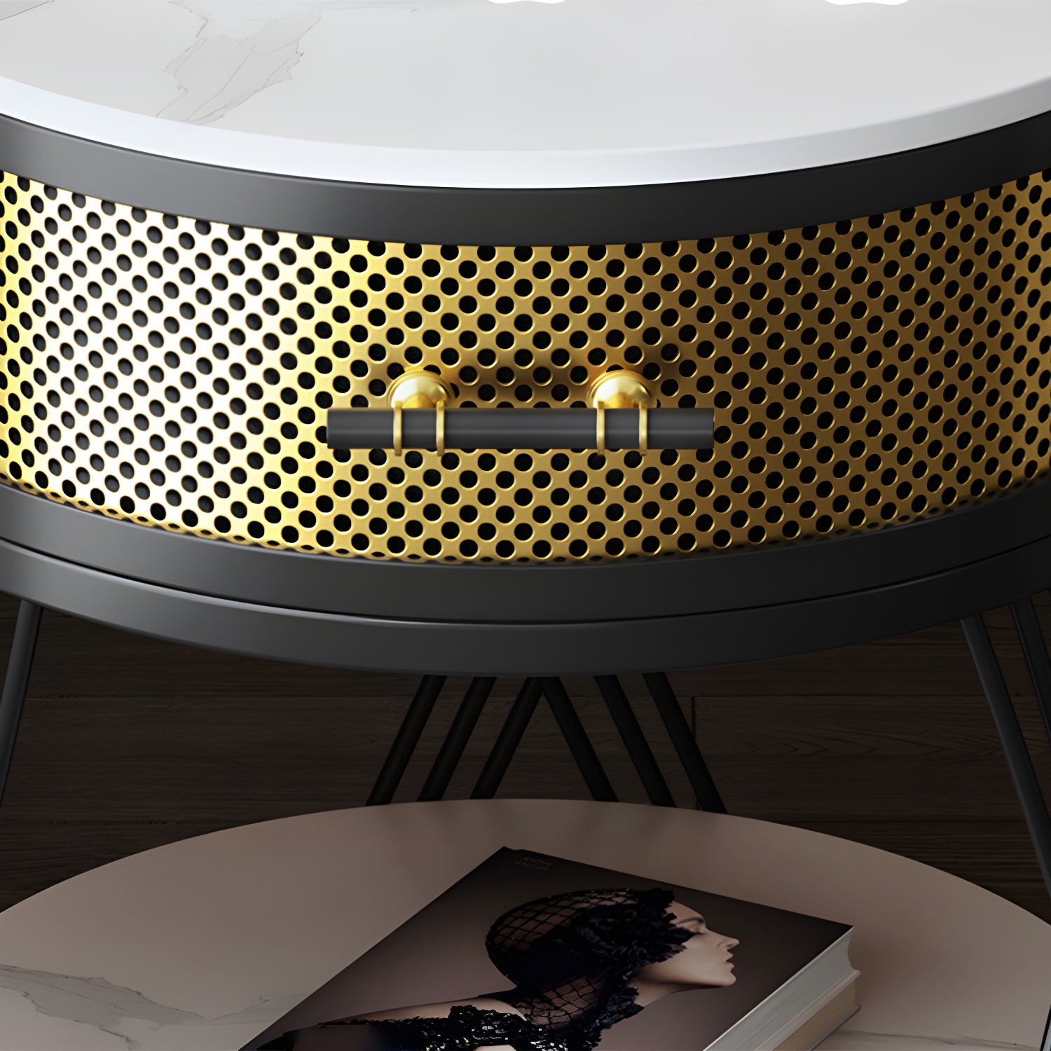 Glam Stone Nightstand | Ormau - image 10