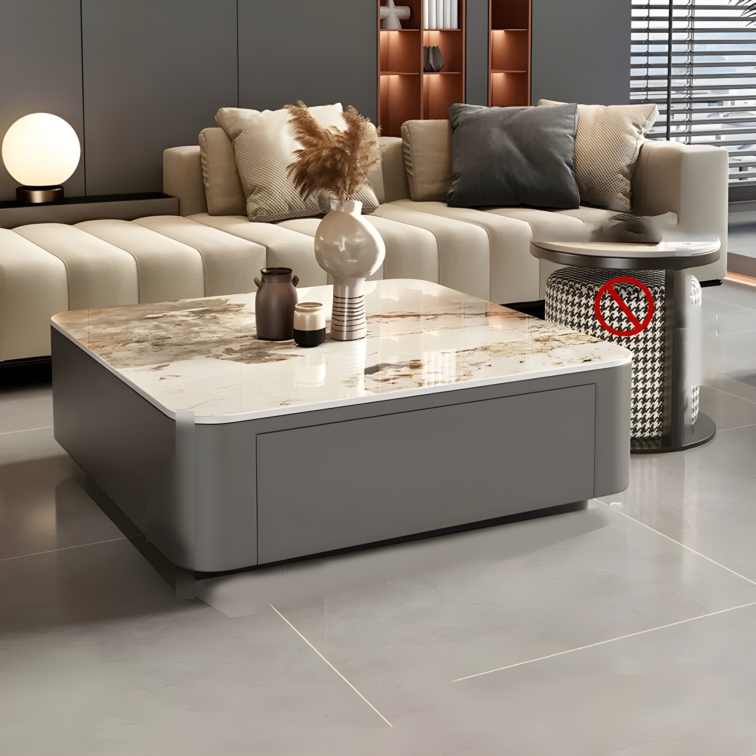 Modern Stone Nesting Coffee Table Set | Ormau - image 4